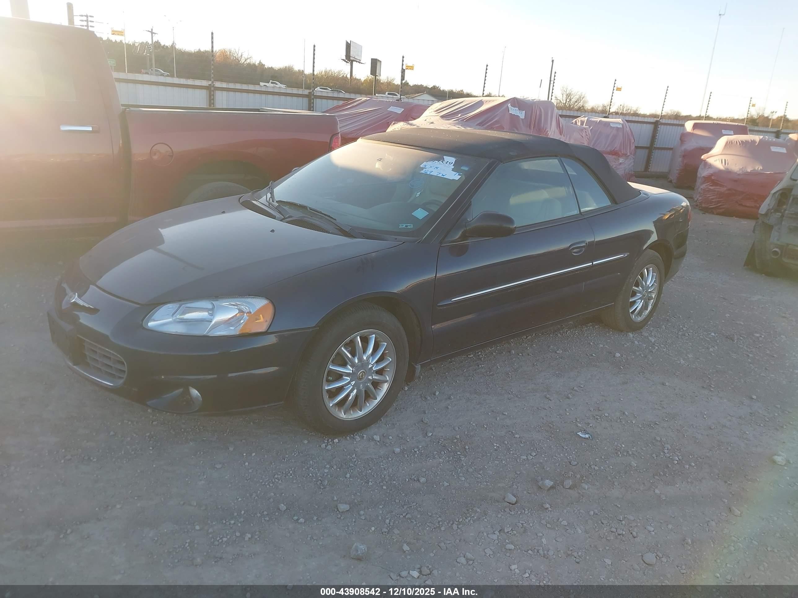 2002 Chrysler Sebring Limited Dark Blue vin: 1C3EL65R72N286771