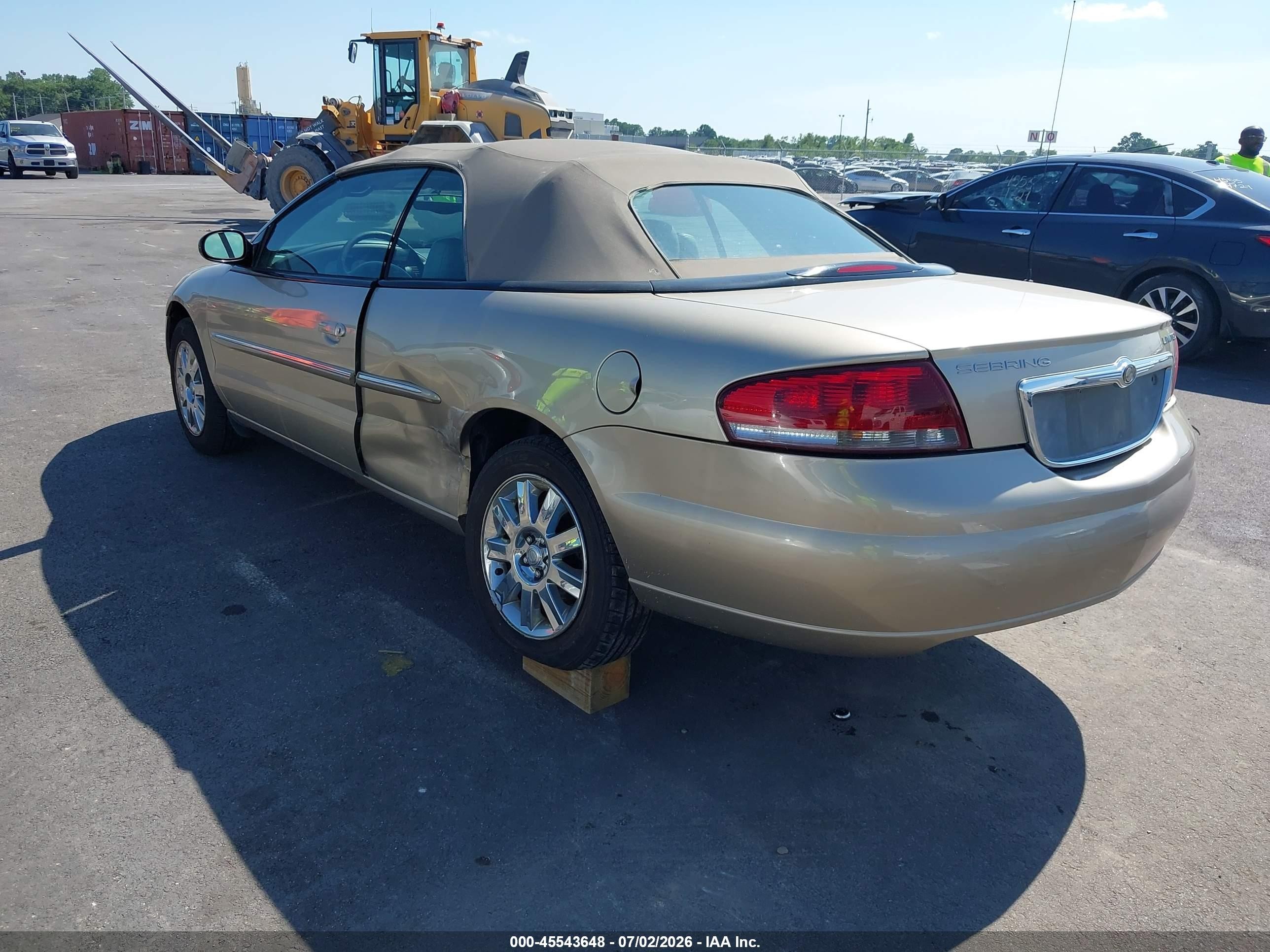 2004 Chrysler Sebring Limited Gold vin: 1C3EL65R74N336829