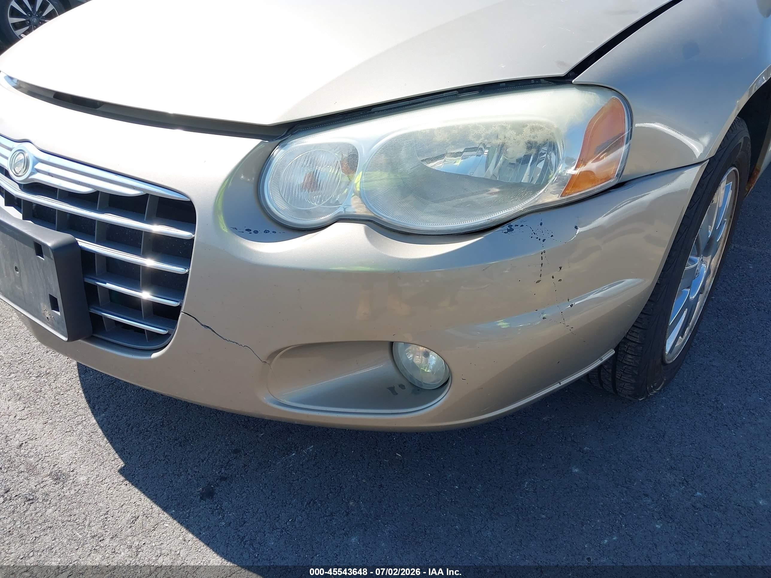 2004 Chrysler Sebring Limited Gold vin: 1C3EL65R74N336829