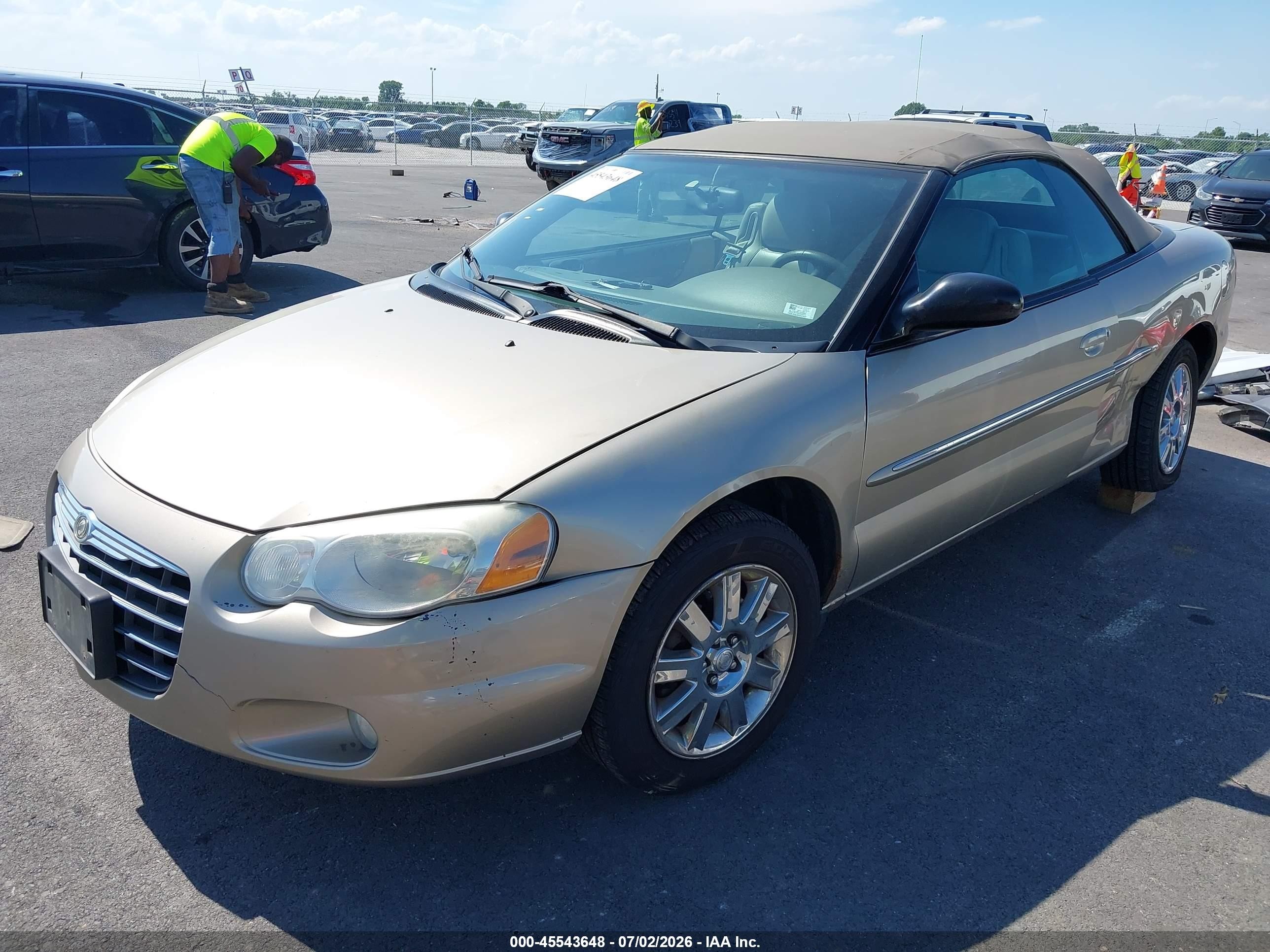 2004 Chrysler Sebring Limited Gold vin: 1C3EL65R74N336829