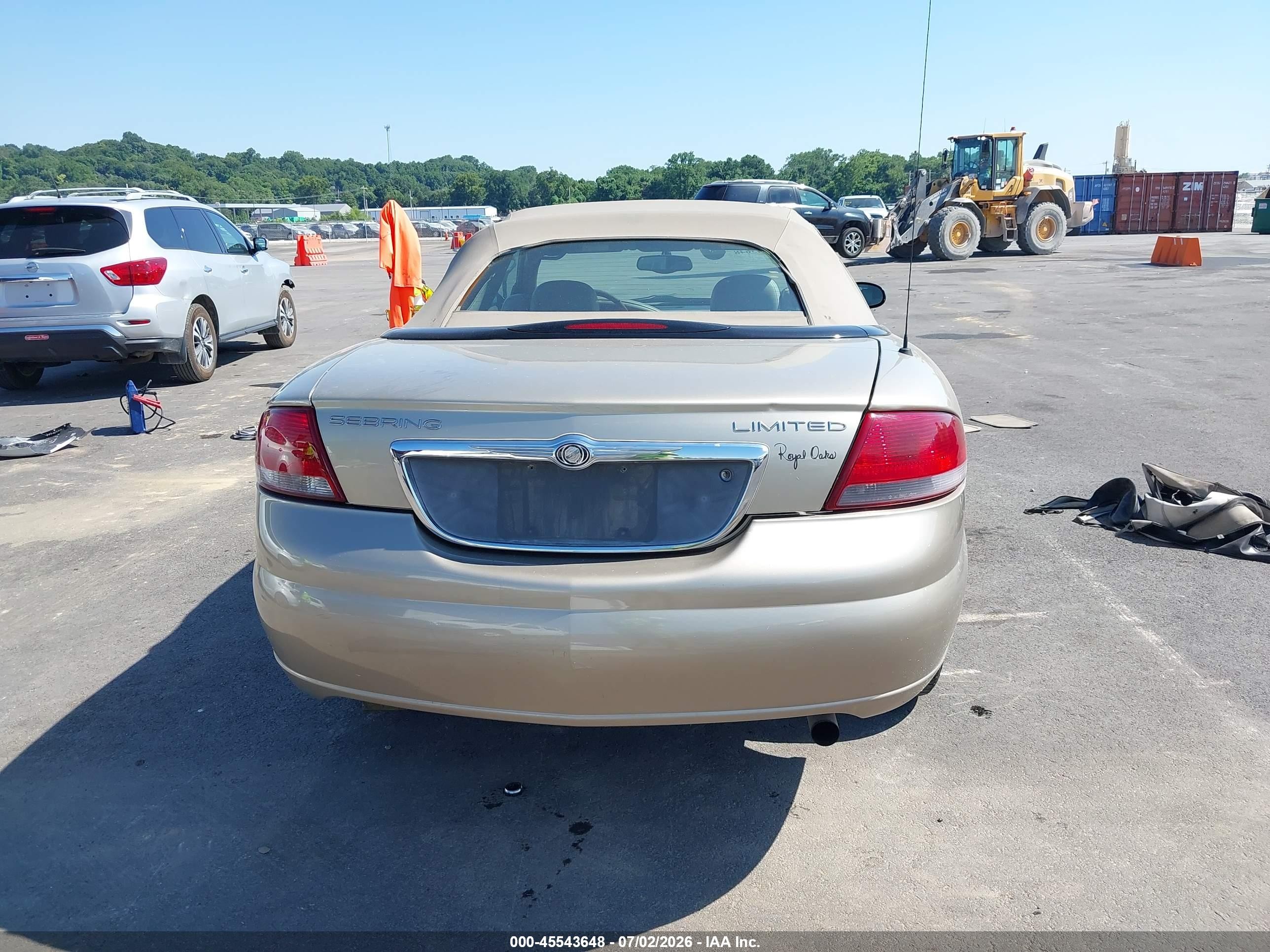 2004 Chrysler Sebring Limited Gold vin: 1C3EL65R74N336829