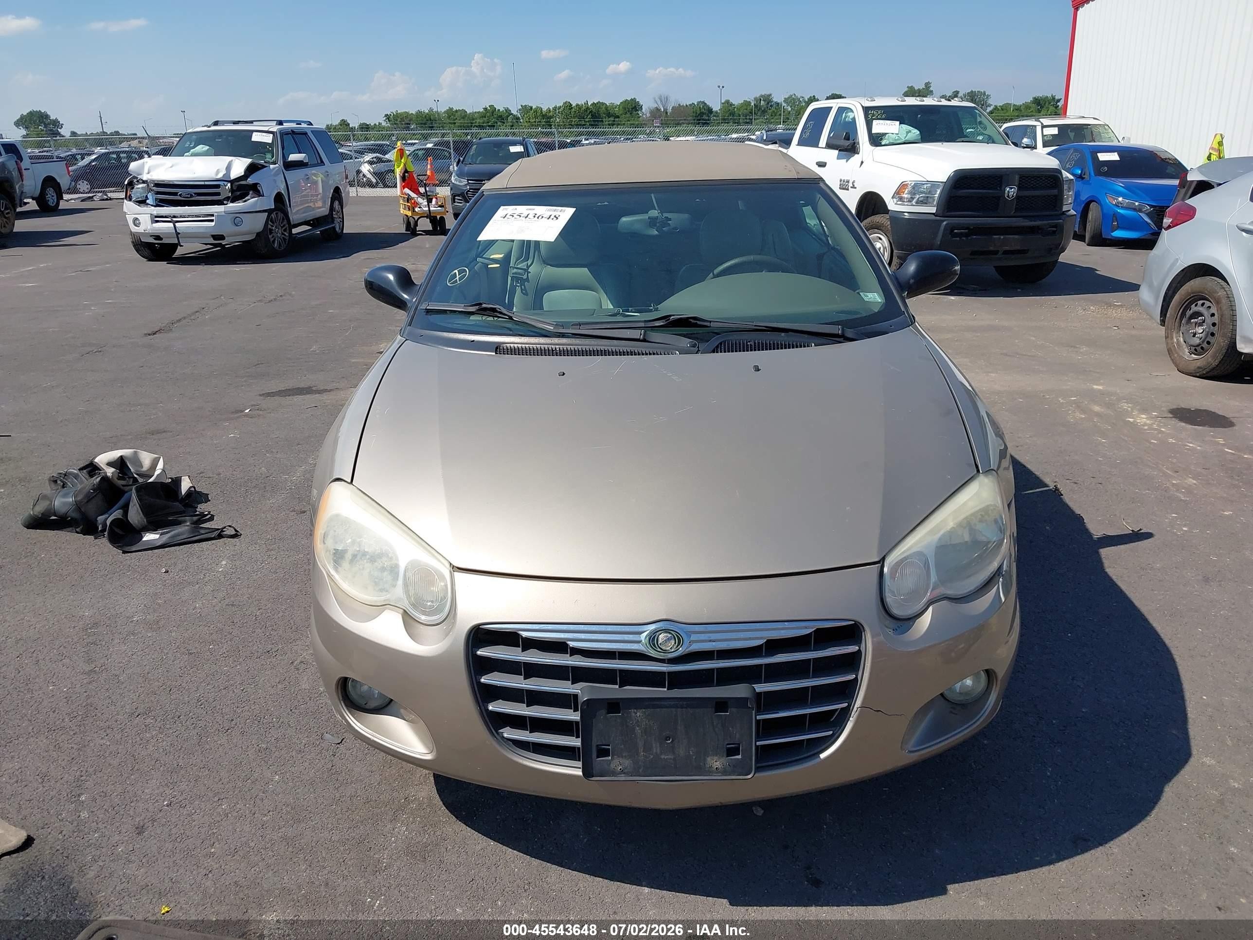 2004 Chrysler Sebring Limited Gold vin: 1C3EL65R74N336829