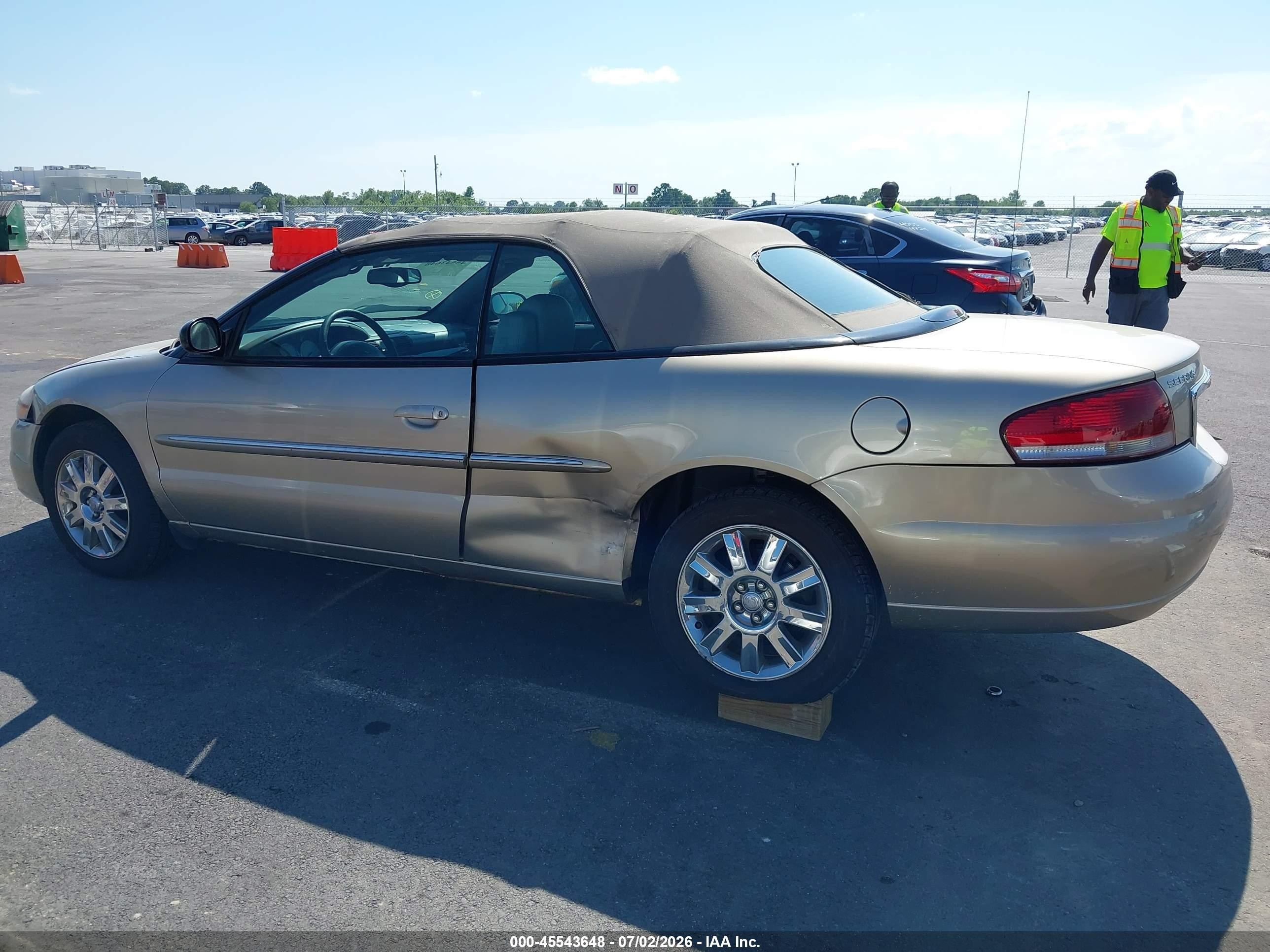2004 Chrysler Sebring Limited Gold vin: 1C3EL65R74N336829