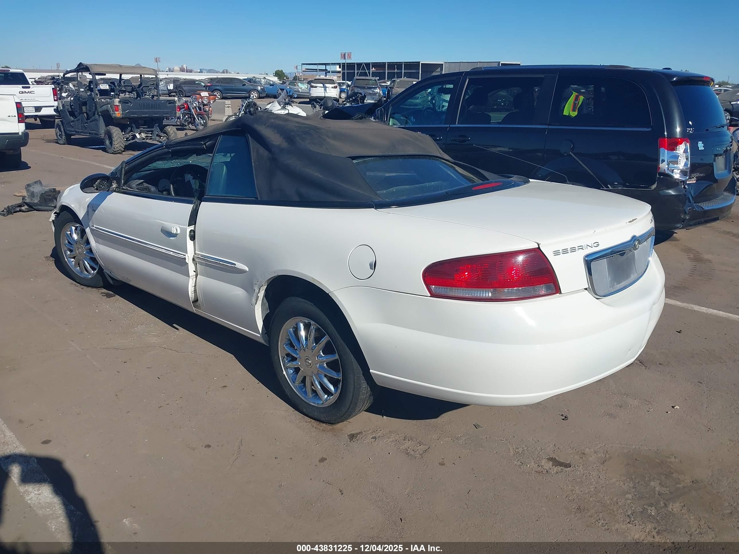 2002 Chrysler Sebring Limited White vin: 1C3EL65R82N264018