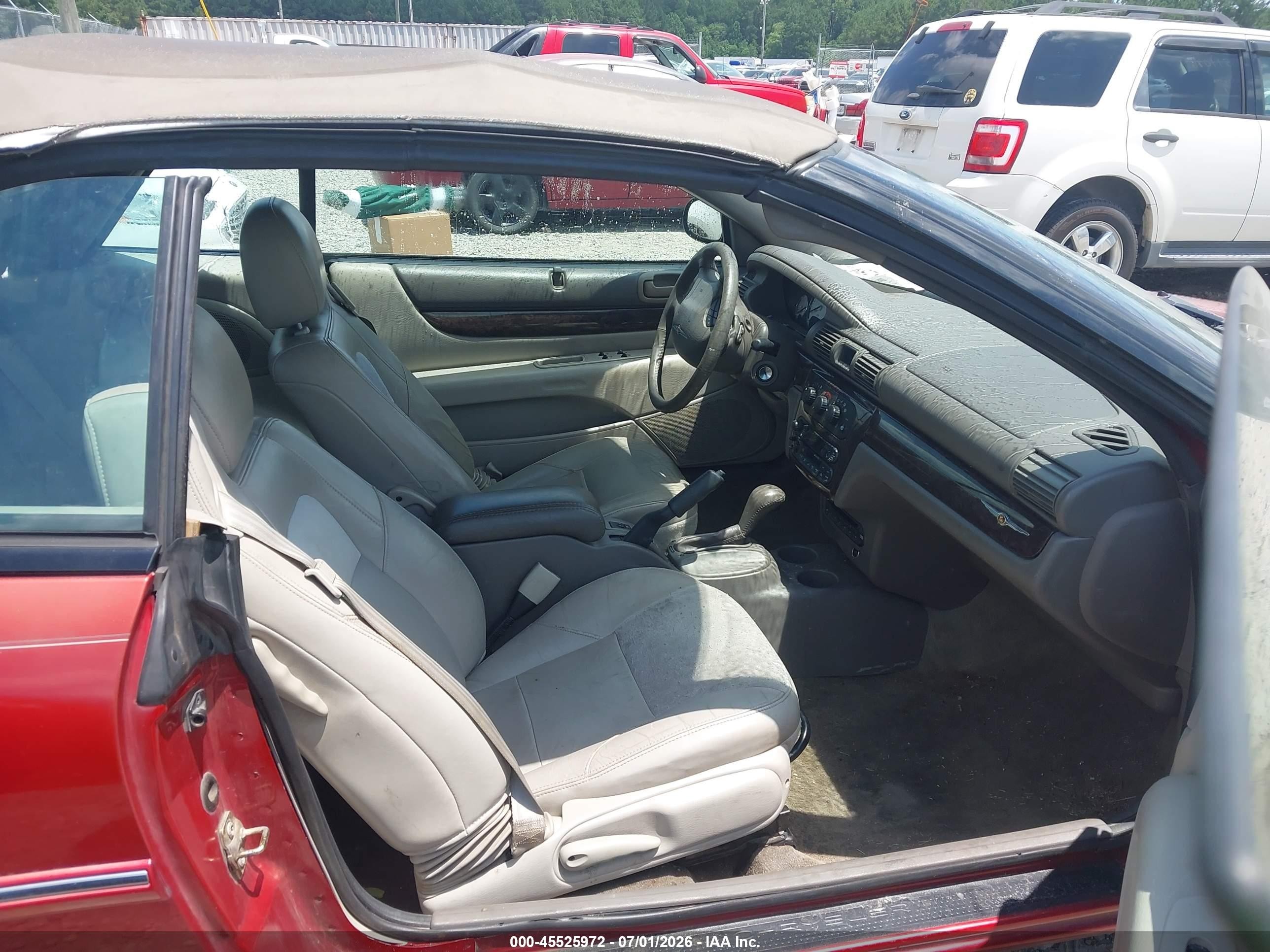 2004 Chrysler Sebring Limited Red vin: 1C3EL65R84N356586
