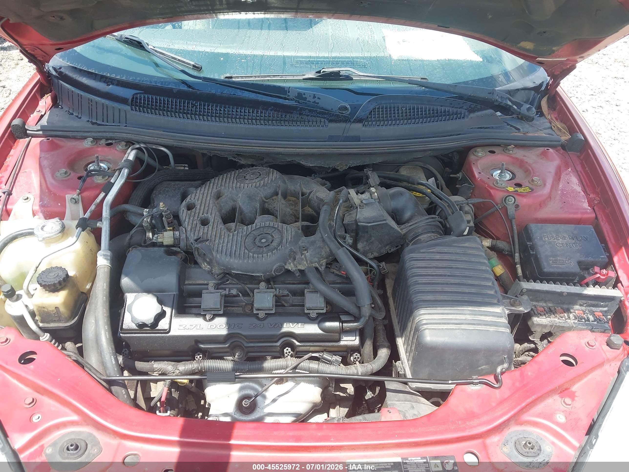 2004 Chrysler Sebring Limited Red vin: 1C3EL65R84N356586