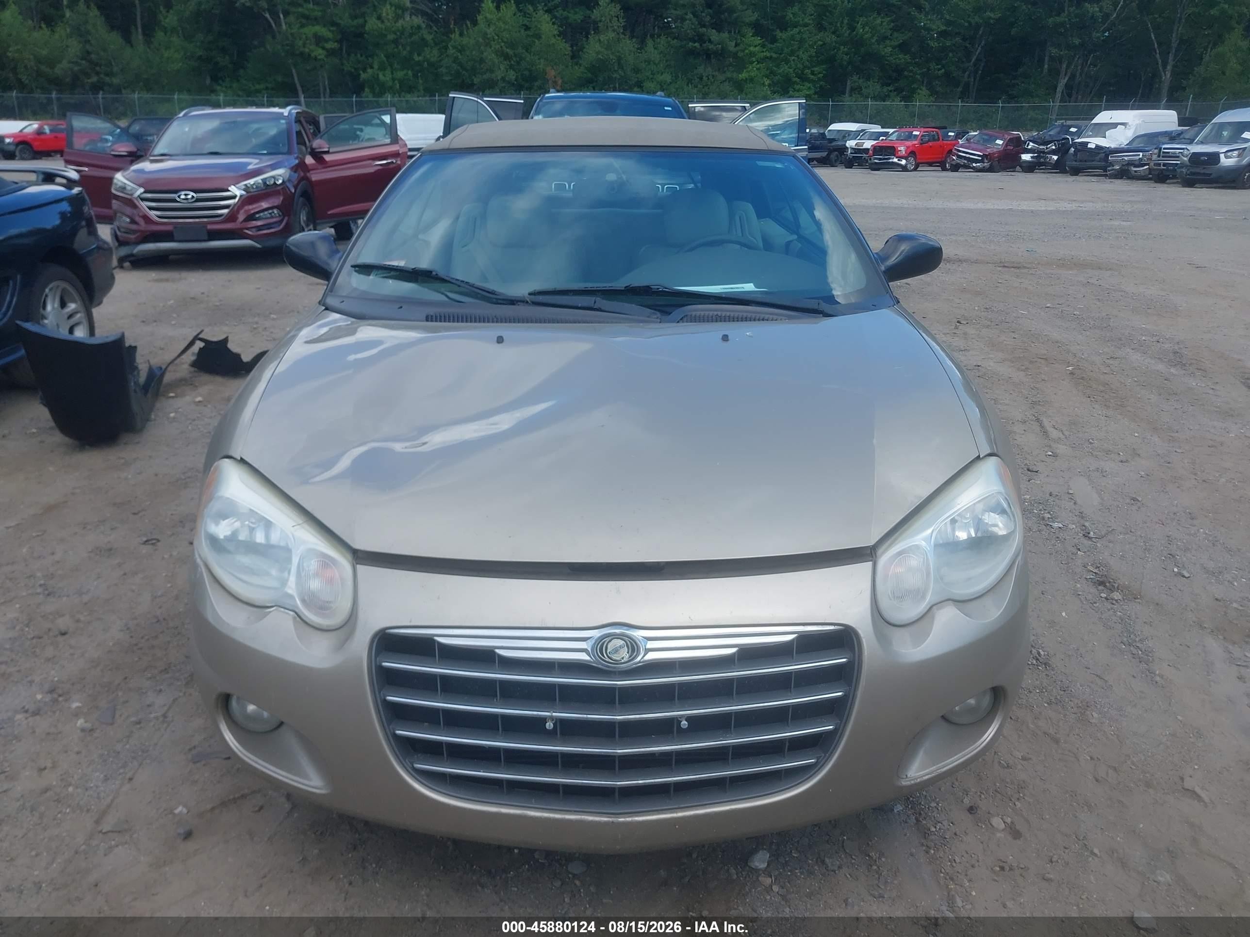 2004 Chrysler Sebring Limited Beige vin: 1C3EL65RX4N398659