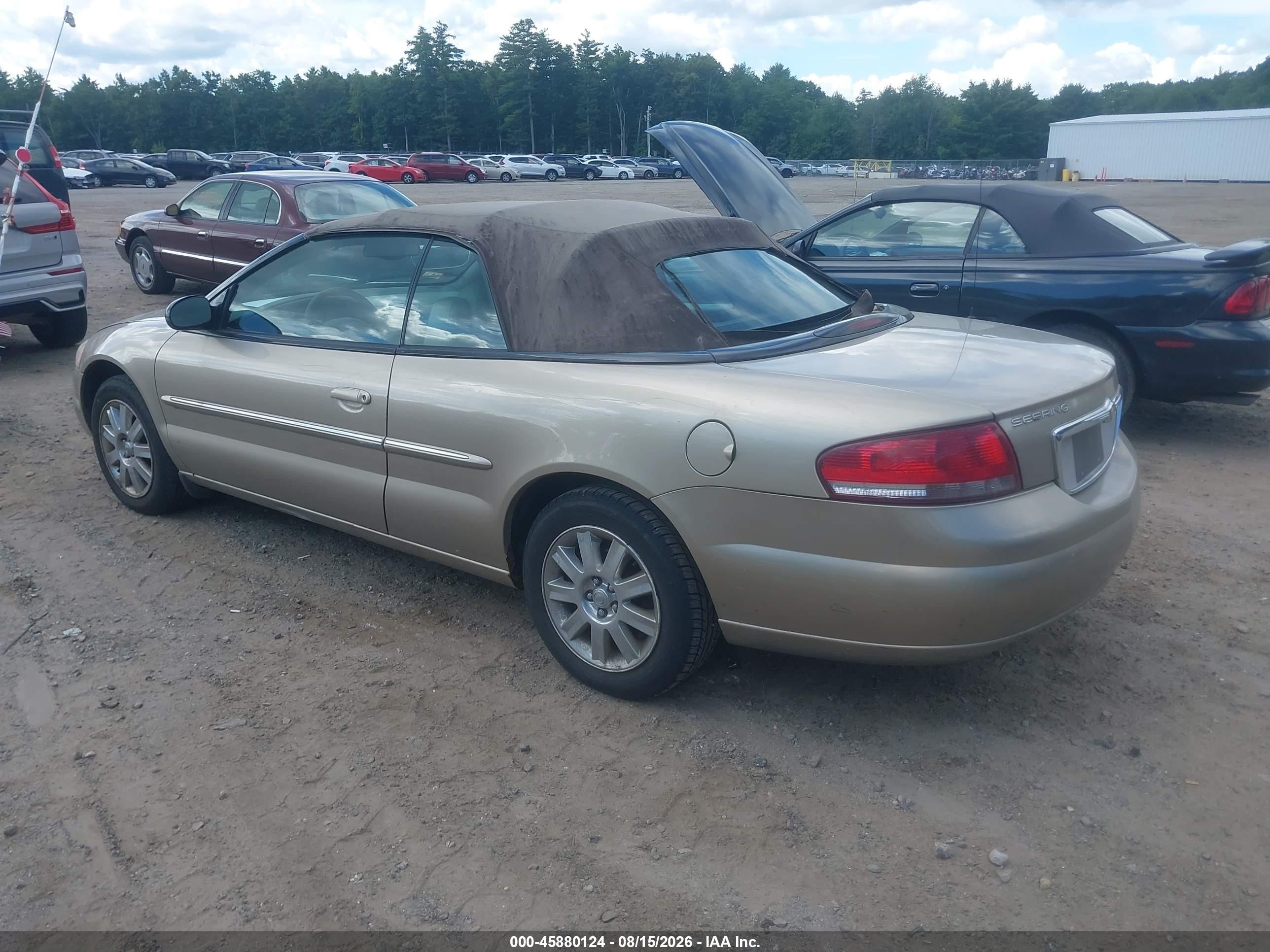 2004 Chrysler Sebring Limited Beige vin: 1C3EL65RX4N398659
