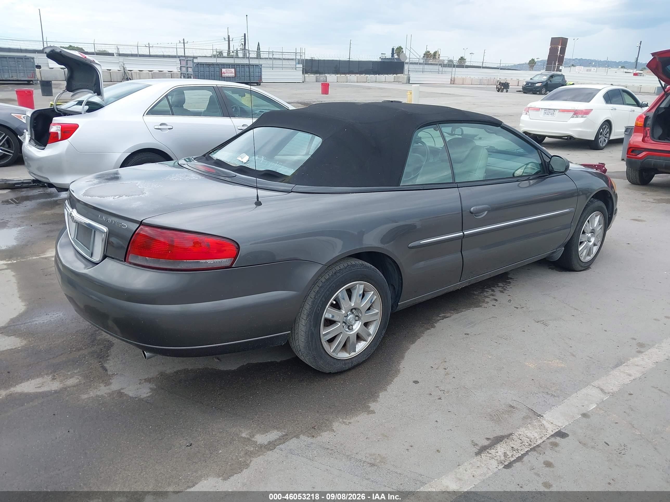 2004 Chrysler Sebring Limited Gray vin: 1C3EL65RX4N413841