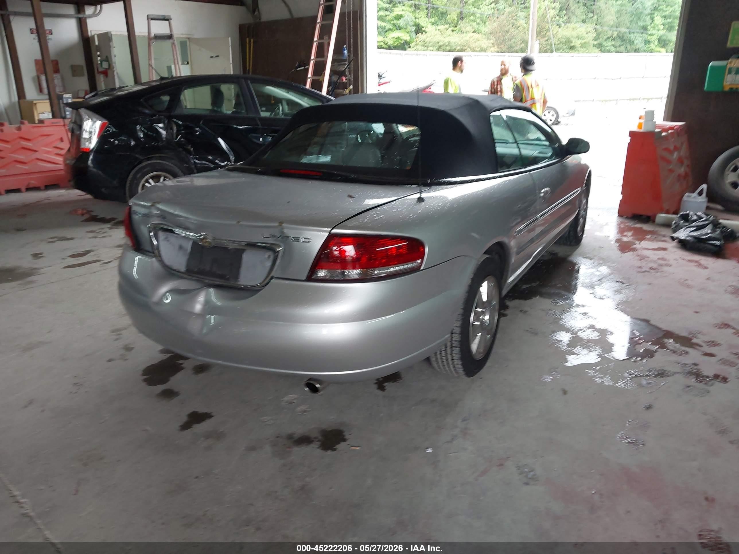 2006 Chrysler Sebring Limited Silver vin: 1C3EL65RX6N222634