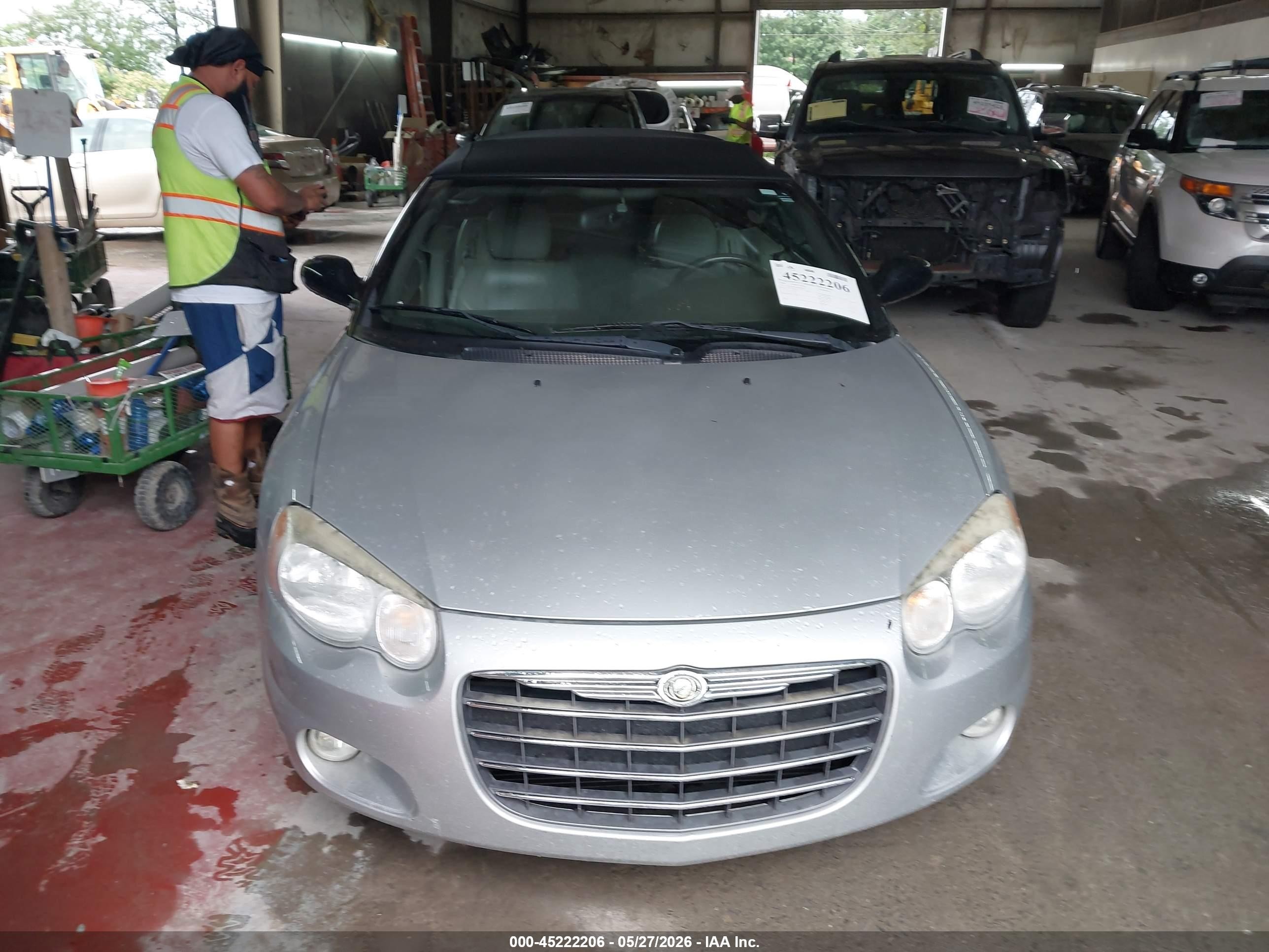 2006 Chrysler Sebring Limited Silver vin: 1C3EL65RX6N222634