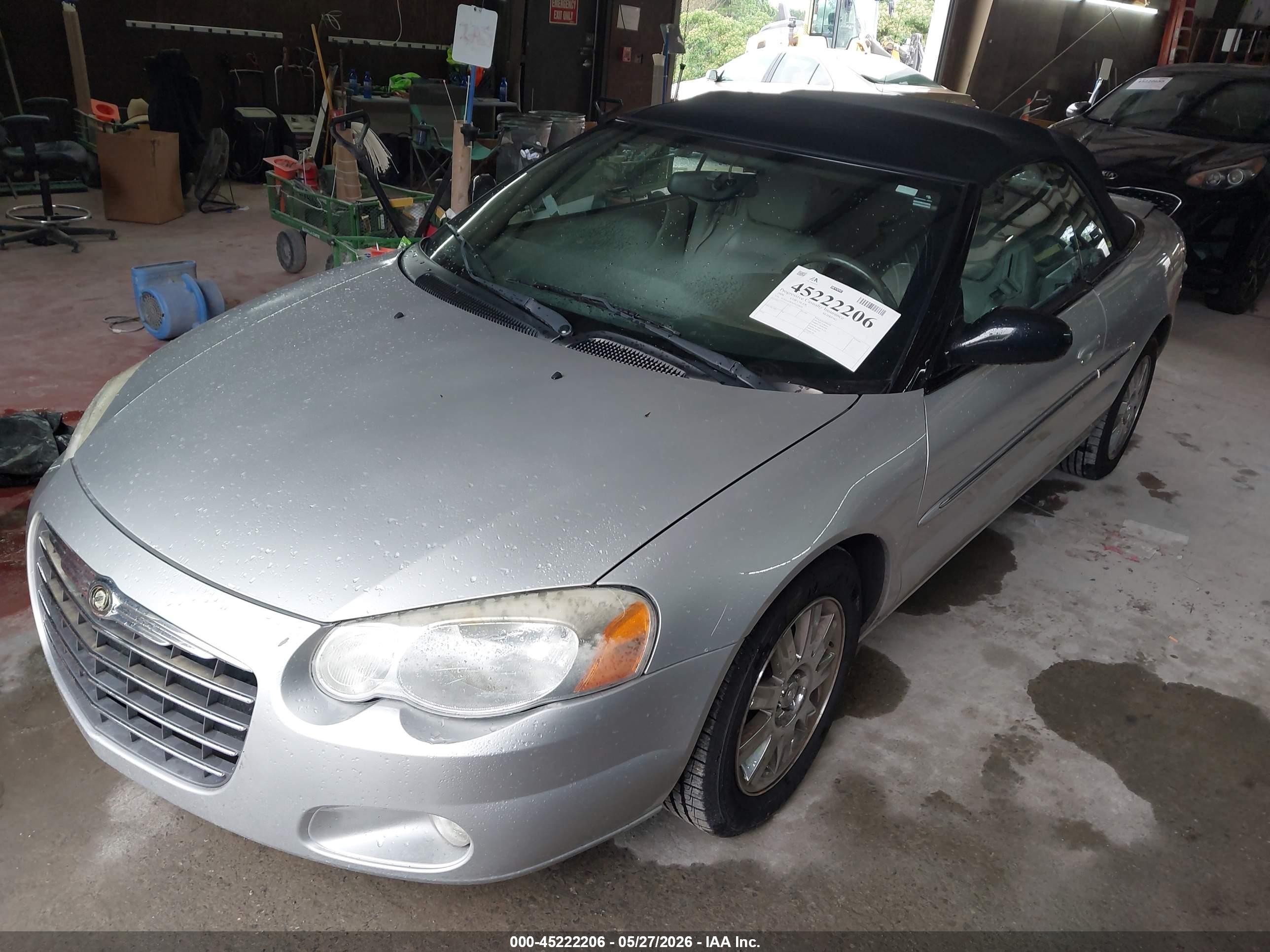 2006 Chrysler Sebring Limited Silver vin: 1C3EL65RX6N222634