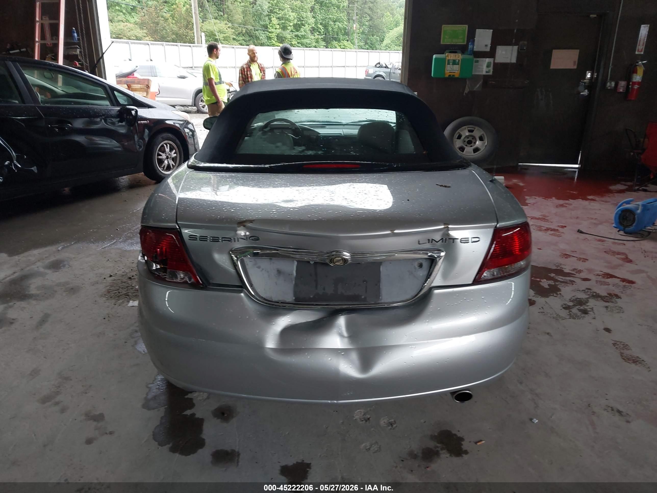 2006 Chrysler Sebring Limited Silver vin: 1C3EL65RX6N222634