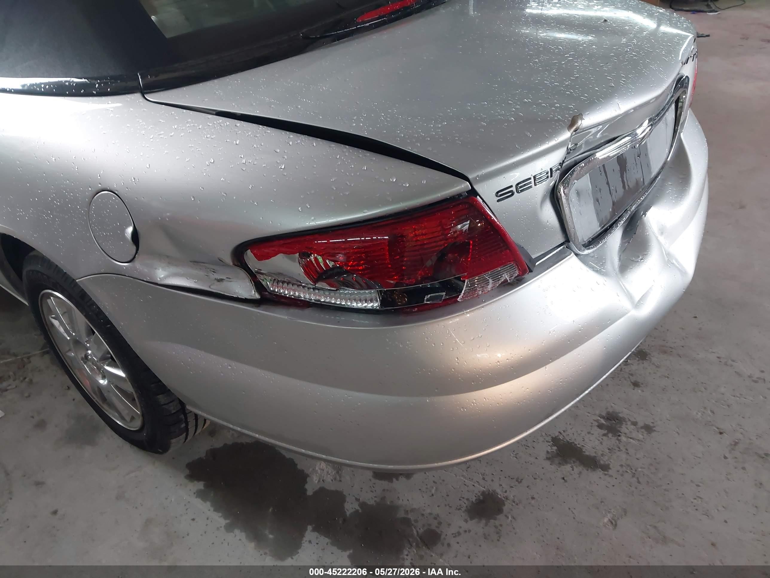 2006 Chrysler Sebring Limited Silver vin: 1C3EL65RX6N222634