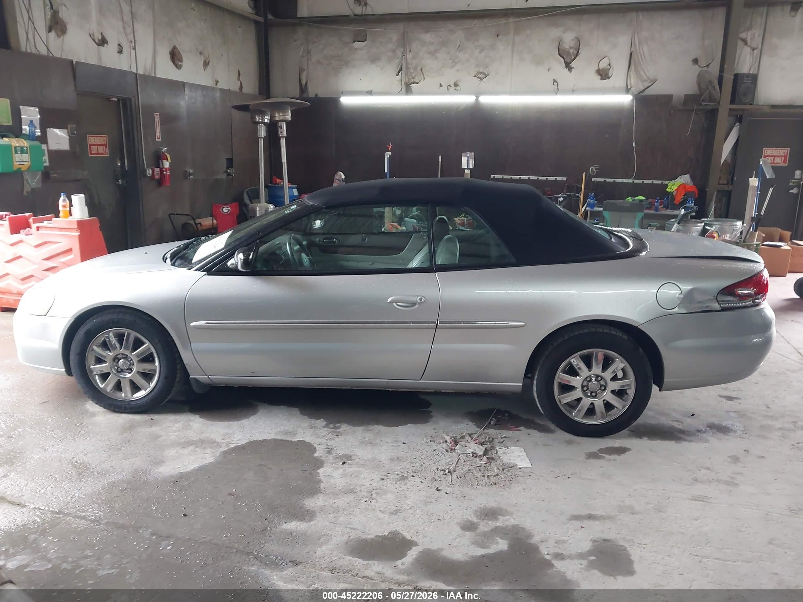 2006 Chrysler Sebring Limited Silver vin: 1C3EL65RX6N222634