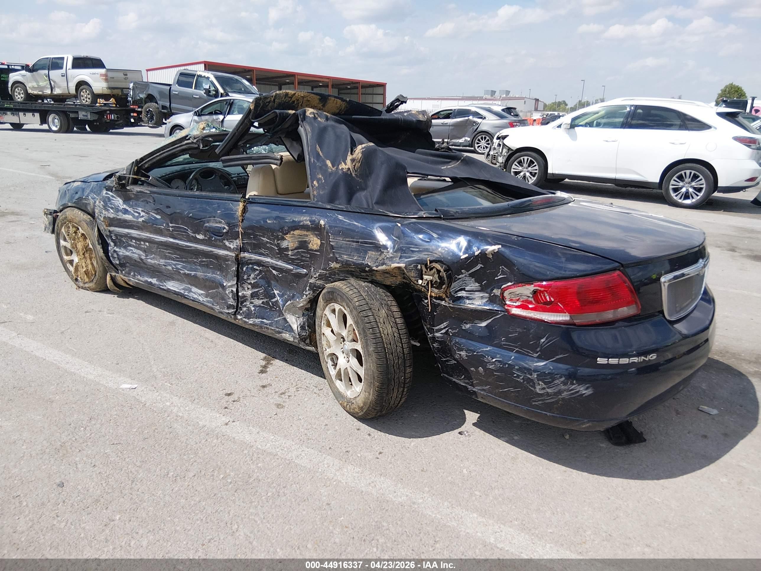 2001 Chrysler Sebring Limited Синий vin: 1C3EL65U11N653313
