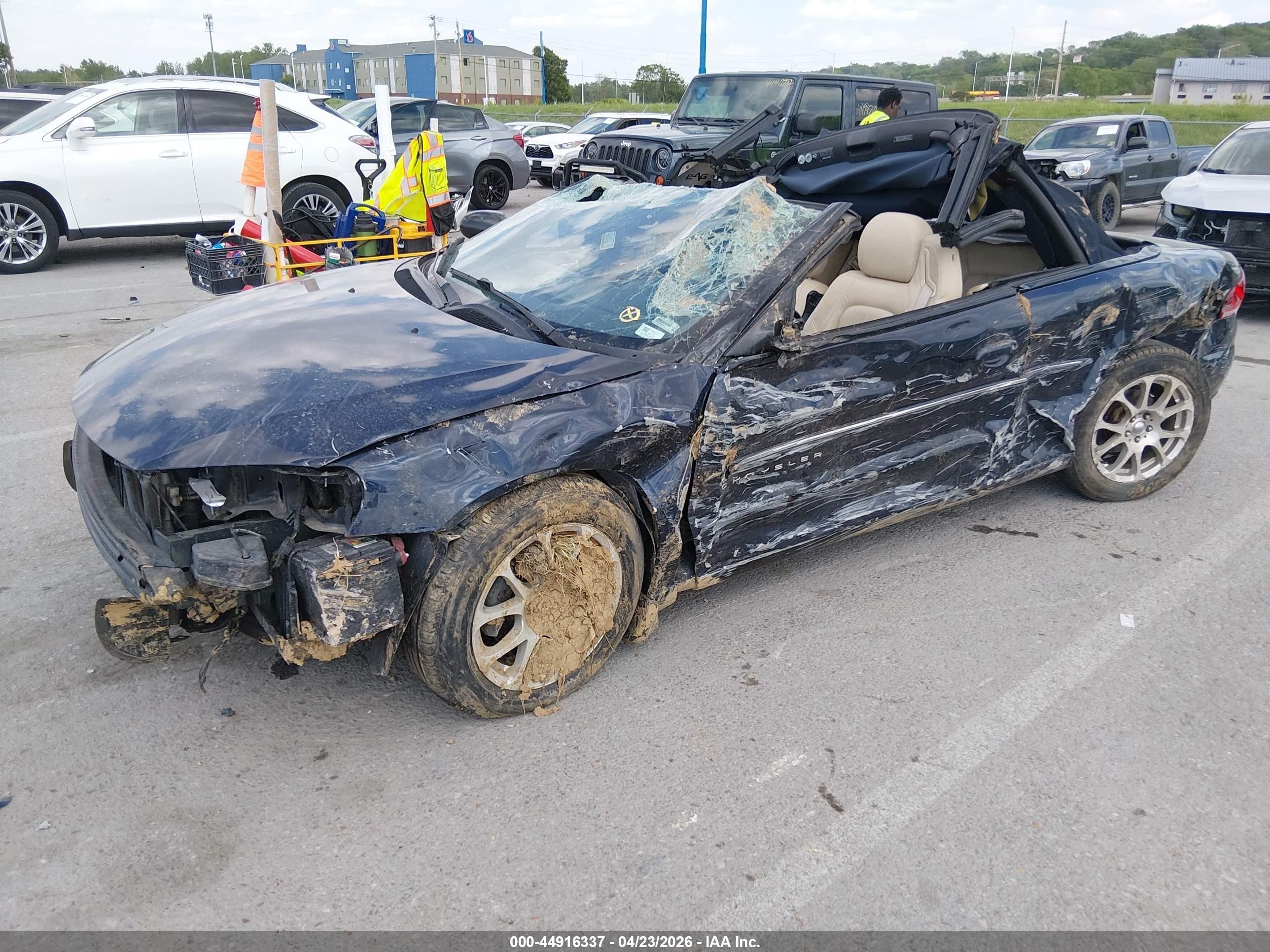 2001 Chrysler Sebring Limited Синий vin: 1C3EL65U11N653313