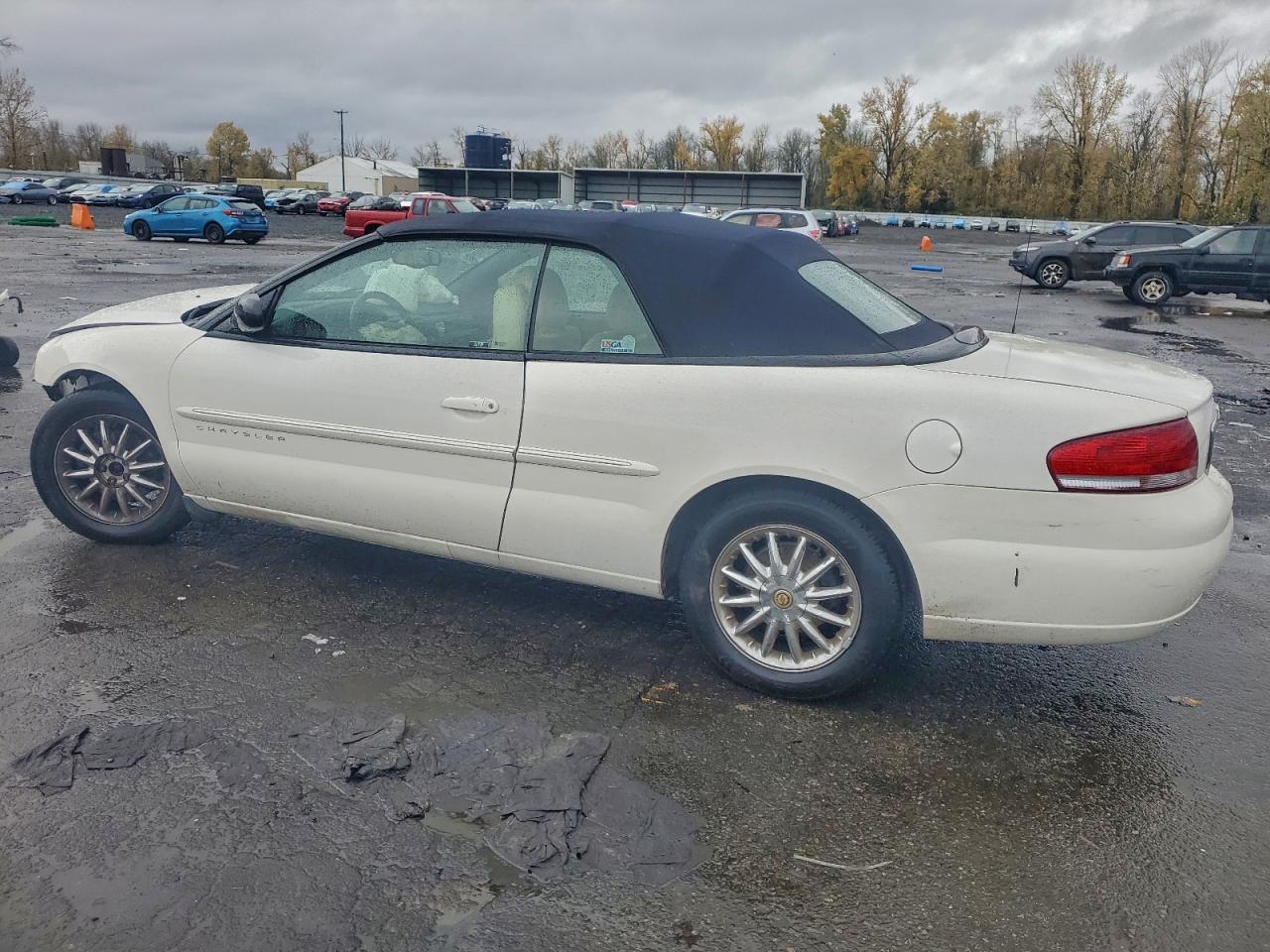 2001 Chrysler Sebring Limited White vin: 1C3EL65U21N654129