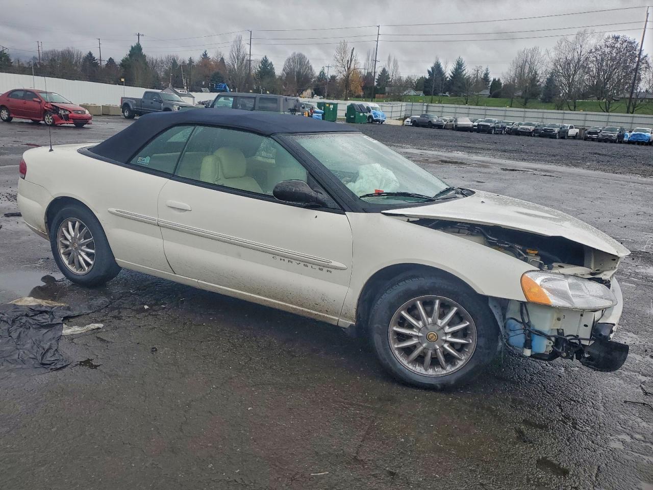 2001 Chrysler Sebring Limited White vin: 1C3EL65U21N654129