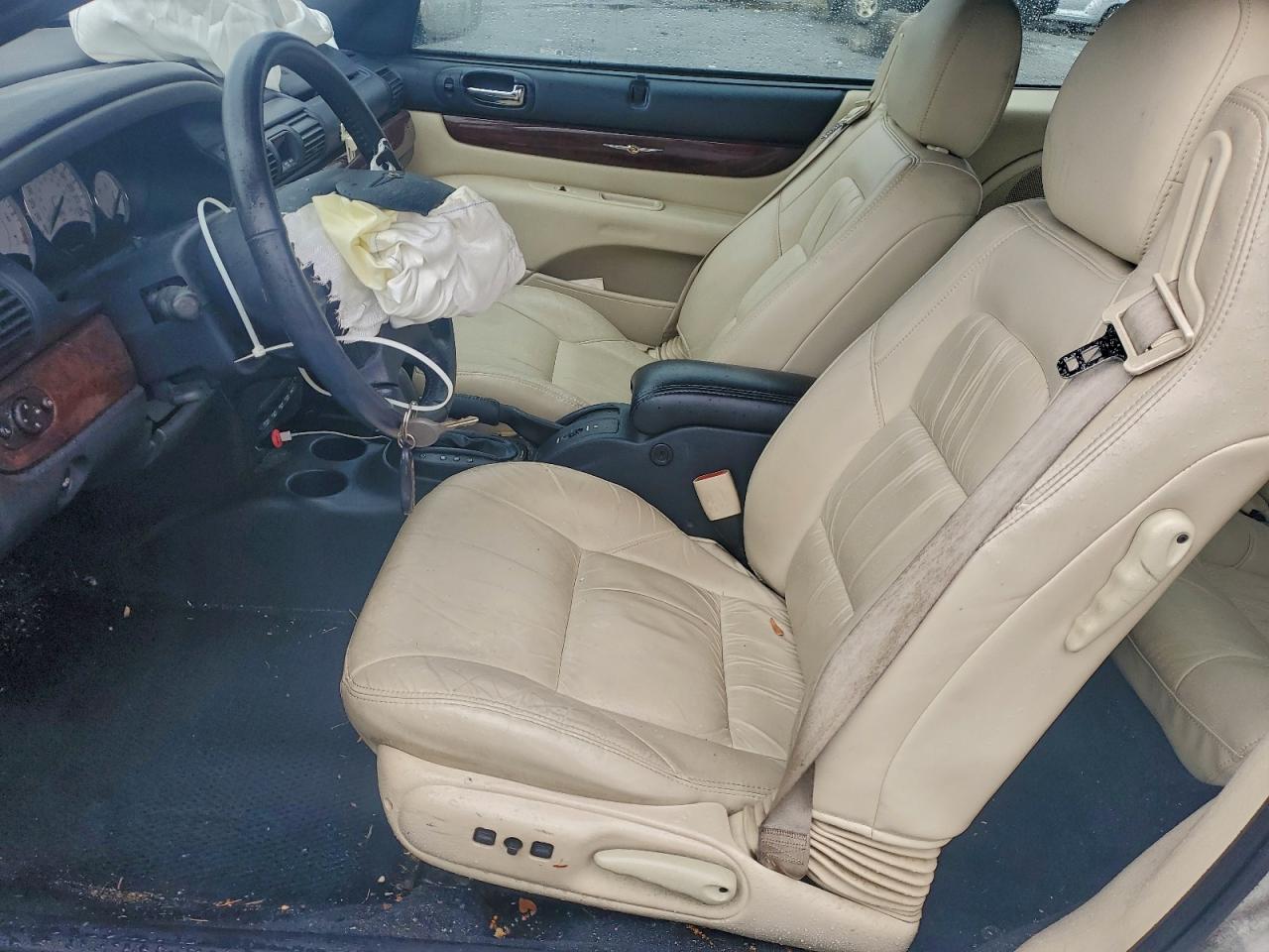 2001 Chrysler Sebring Limited White vin: 1C3EL65U21N654129