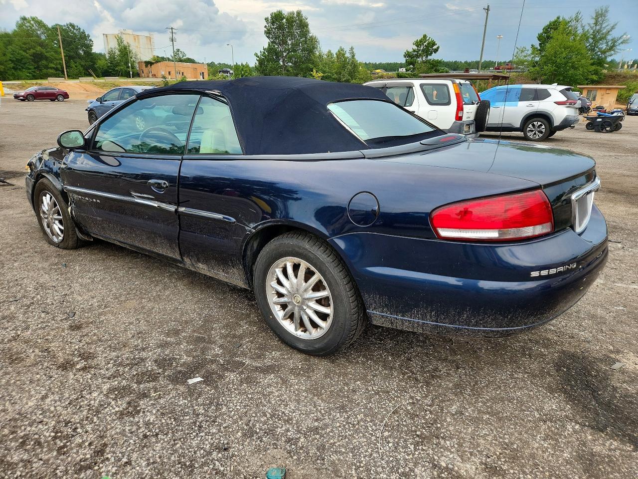 2001 Chrysler Sebring Limited Blue vin: 1C3EL65U41N626414
