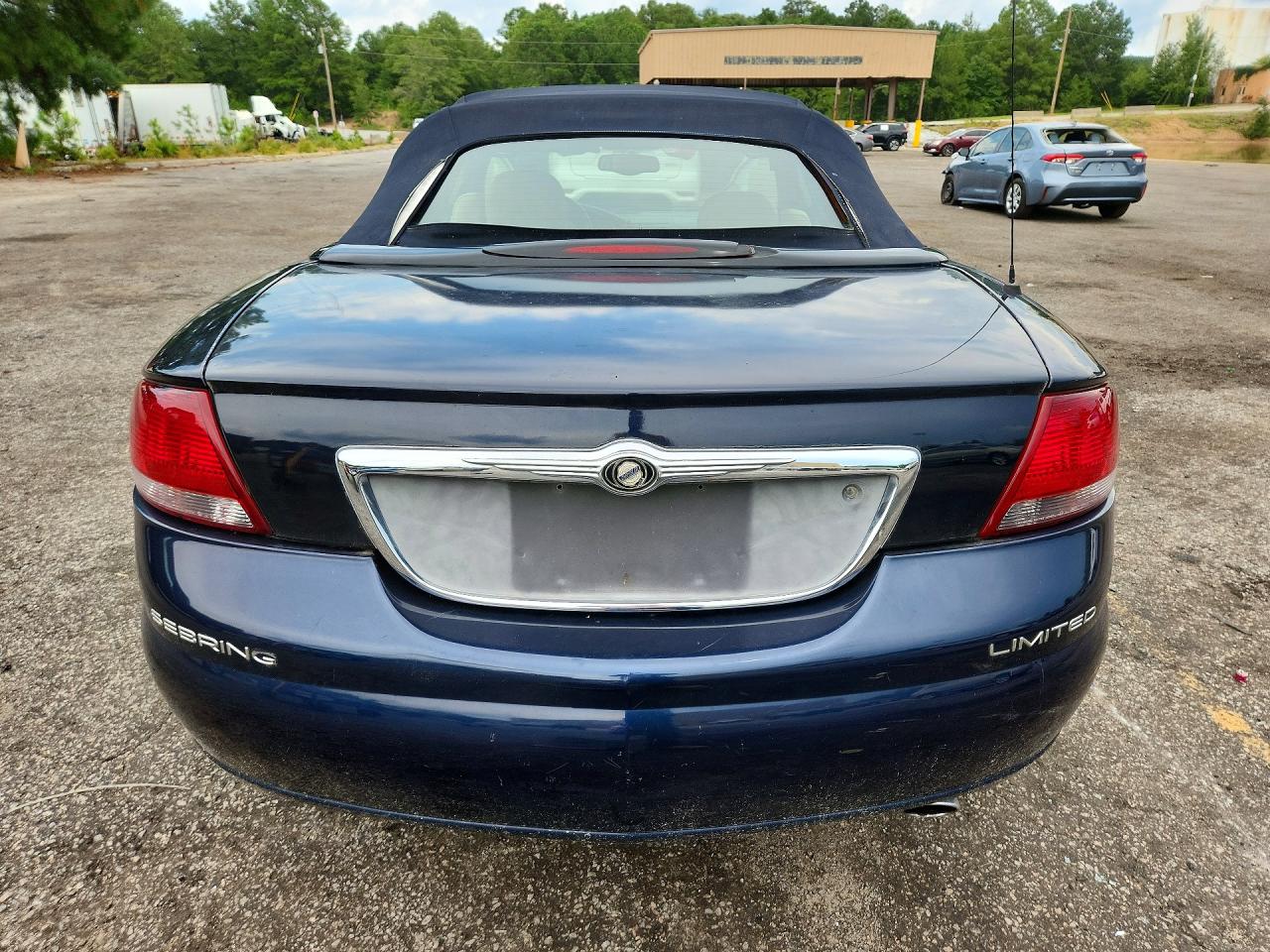 2001 Chrysler Sebring Limited Blue vin: 1C3EL65U41N626414