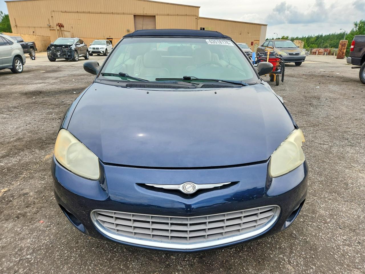 2001 Chrysler Sebring Limited Blue vin: 1C3EL65U41N626414
