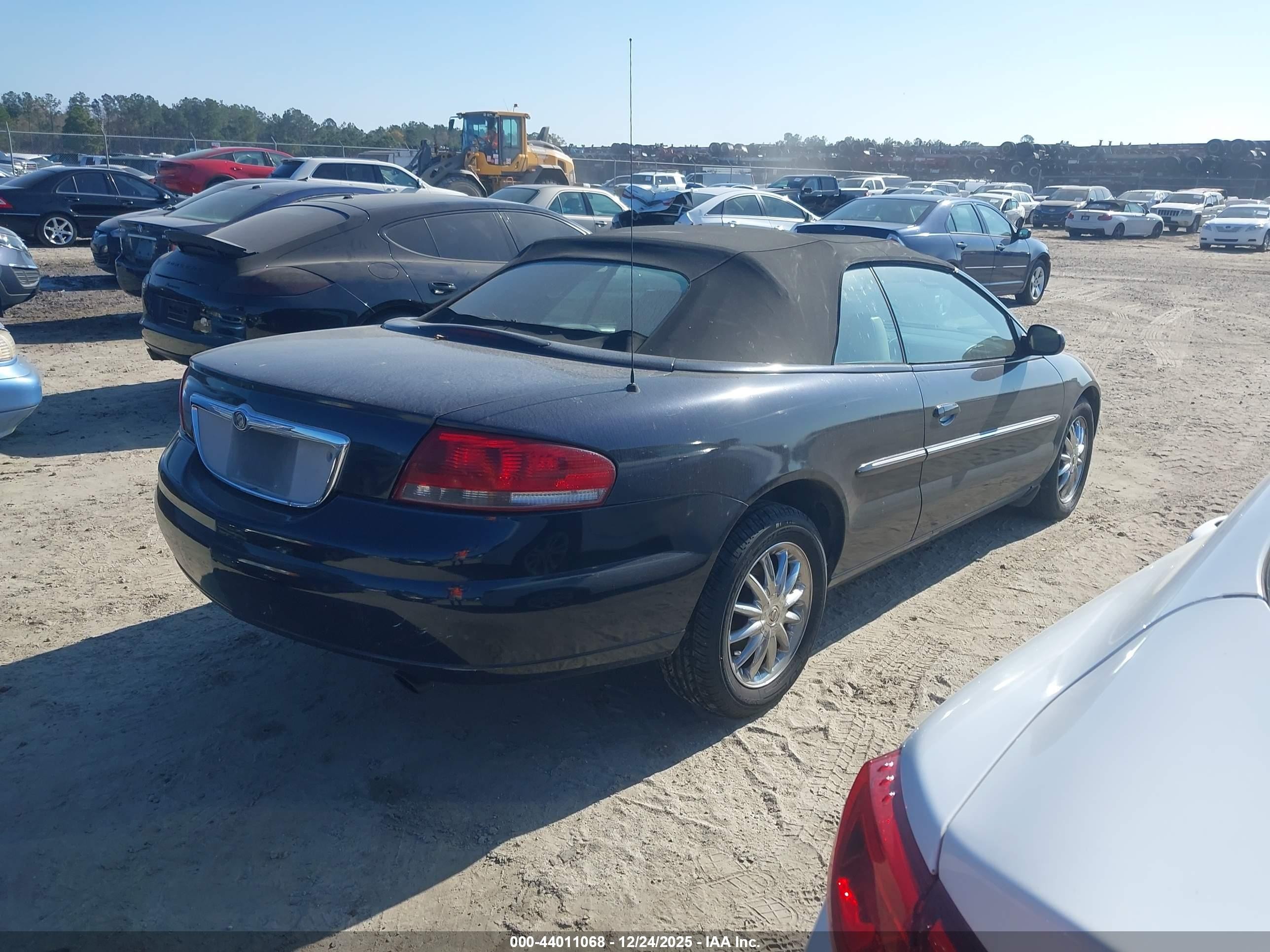 2001 Chrysler Sebring Limited Blue vin: 1C3EL65U51N562612