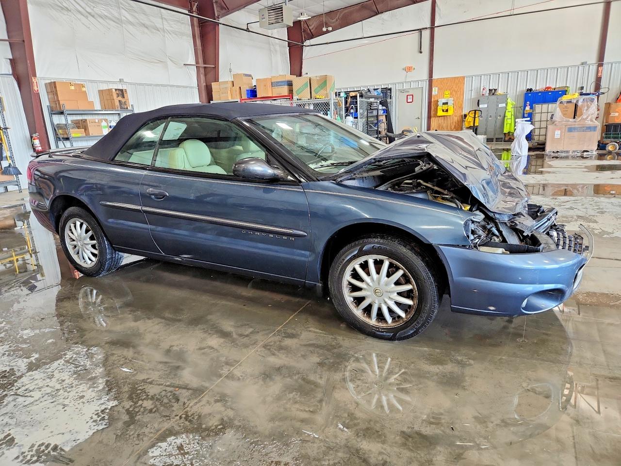 2001 Chrysler Sebring Limited Синий vin: 1C3EL65U51N699467