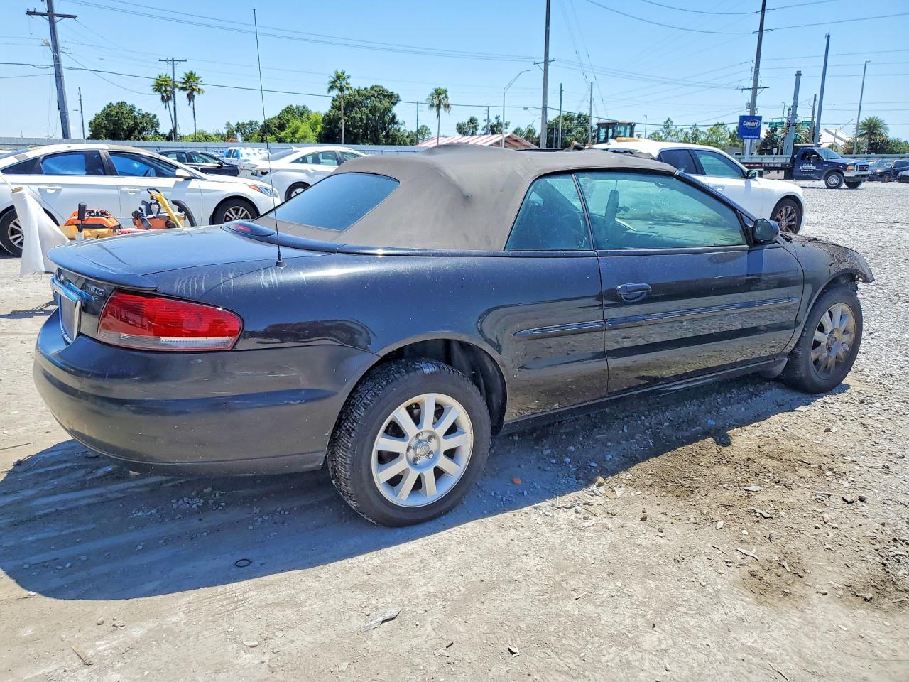 2004 Chrysler Sebring Gtc Black vin: 1C3EL75R04N349234