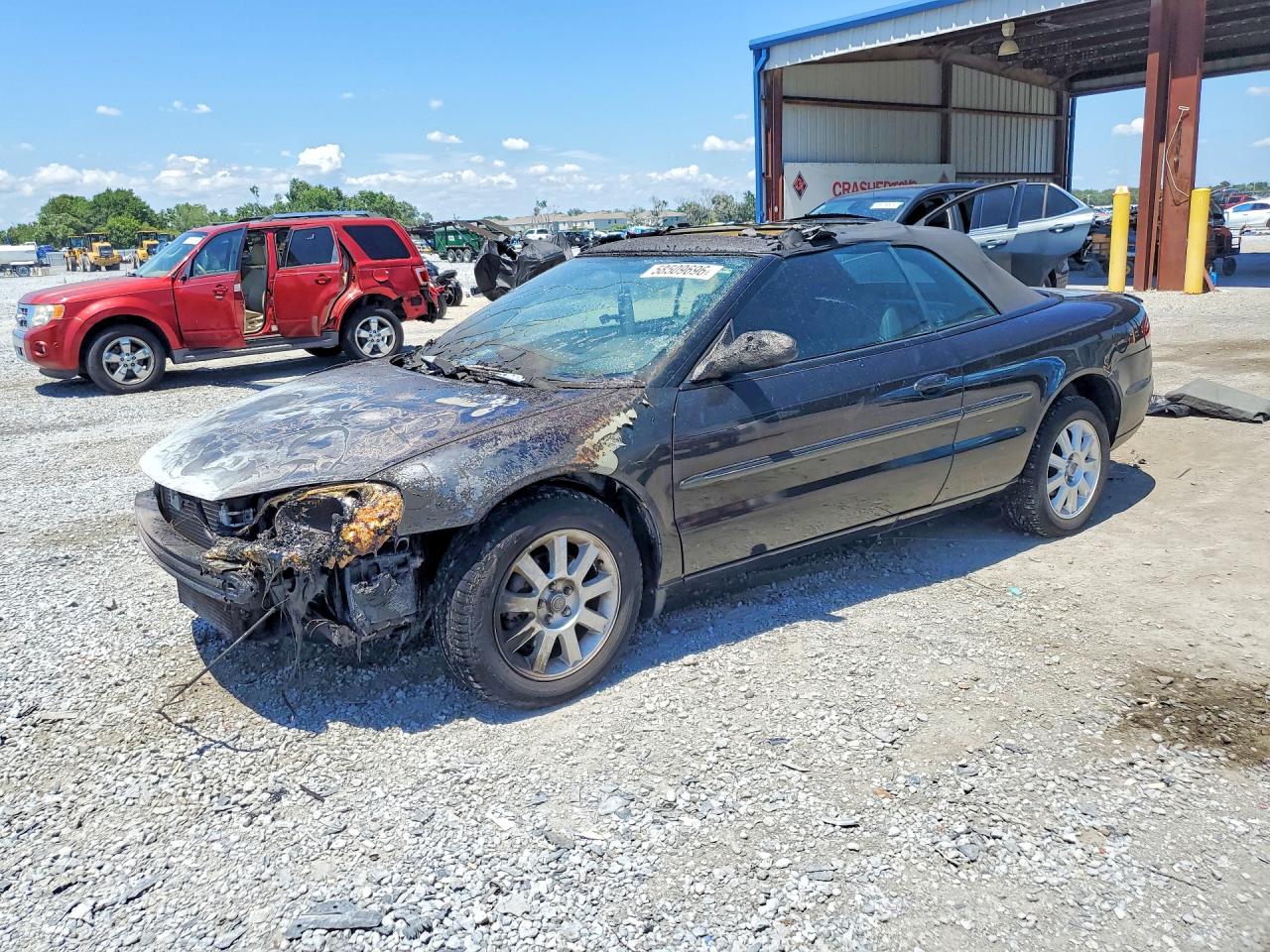 2004 Chrysler Sebring Gtc Black vin: 1C3EL75R04N349234