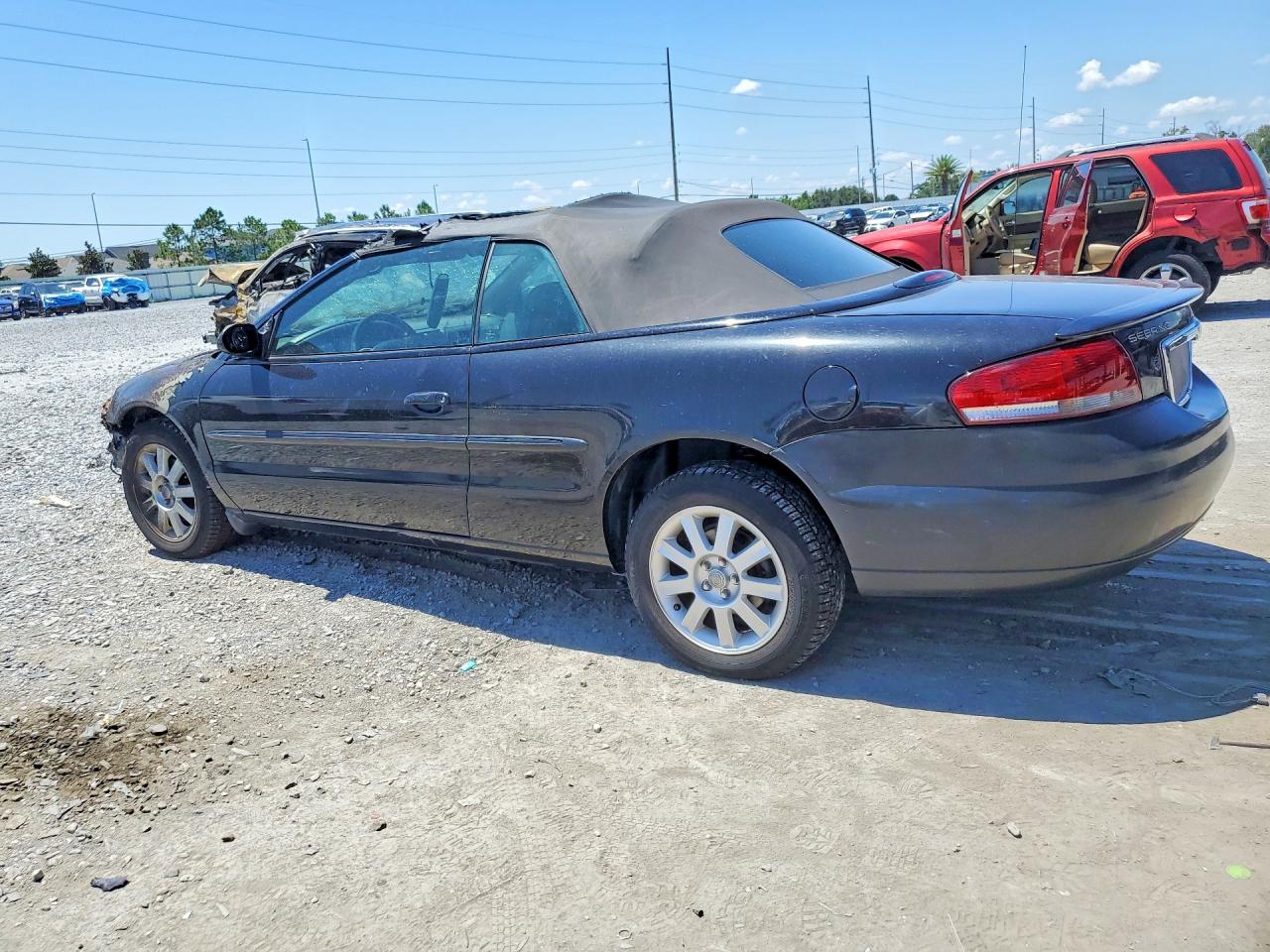 2004 Chrysler Sebring Gtc Black vin: 1C3EL75R04N349234
