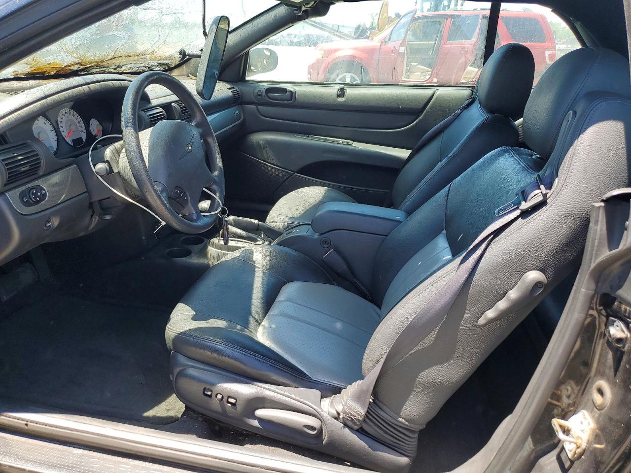 2004 Chrysler Sebring Gtc Black vin: 1C3EL75R04N349234
