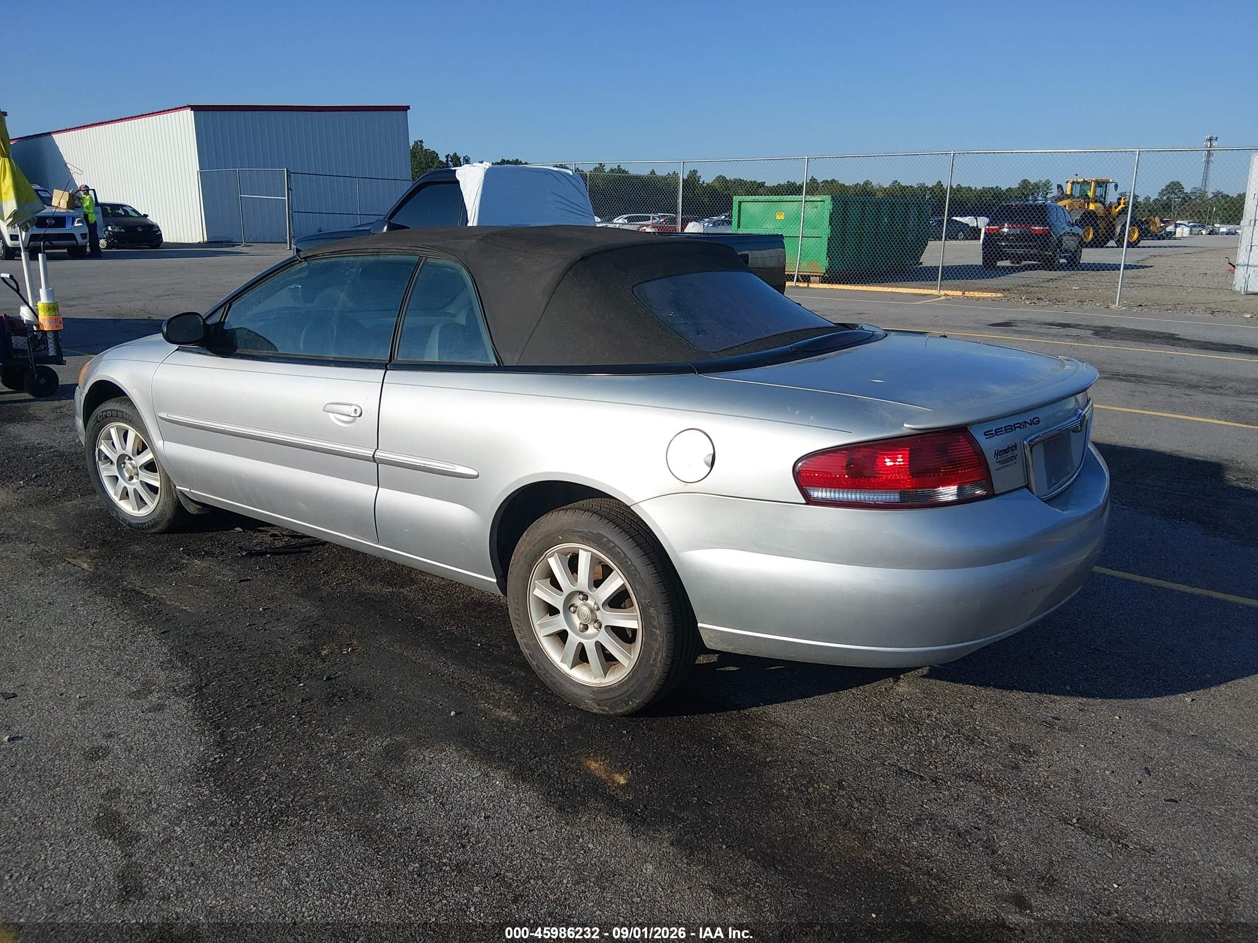 2006 Chrysler Sebring Gtc Серебряный vin: 1C3EL75R16N136215