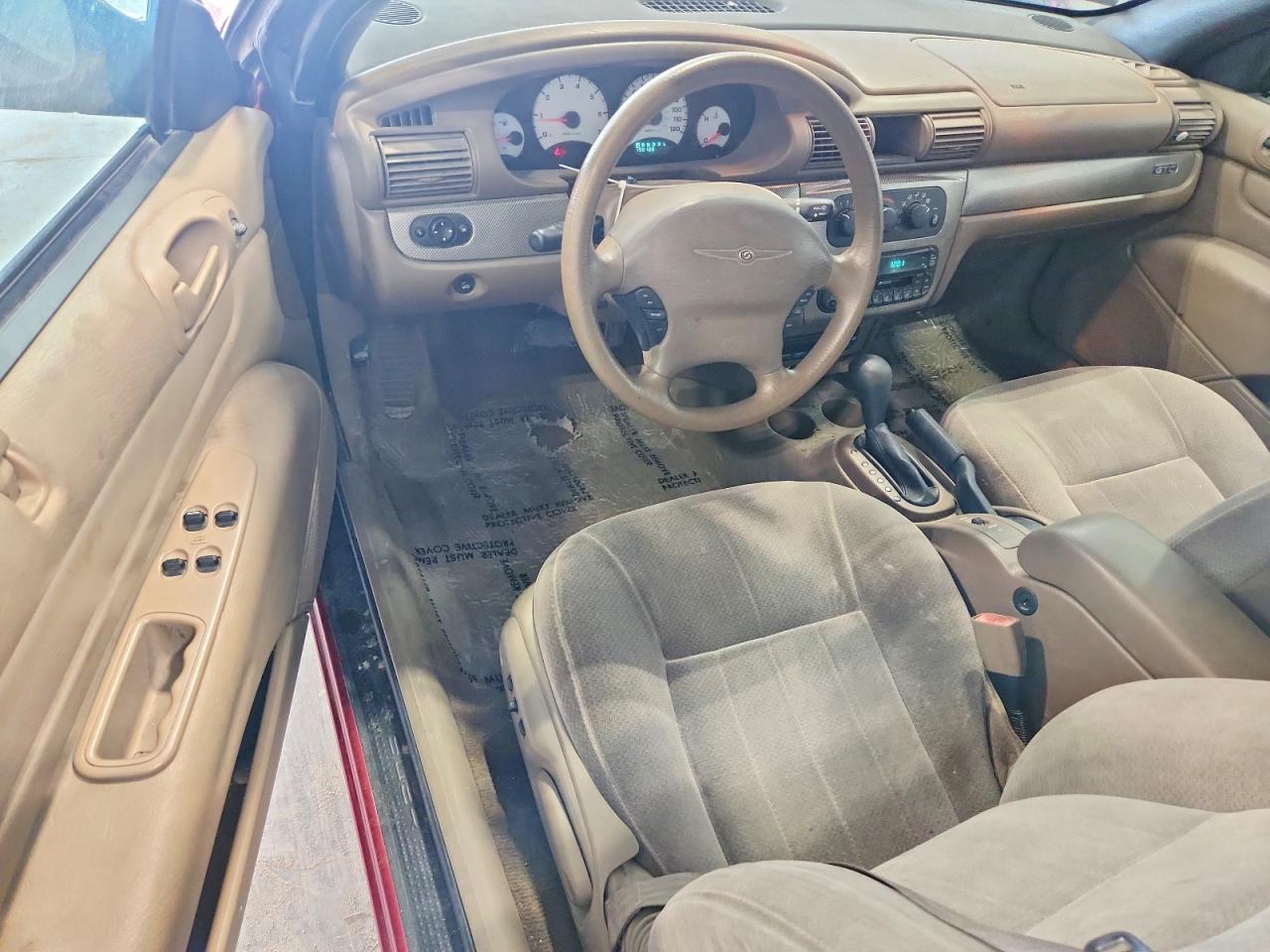 2002 Chrysler Sebring Gtc Red vin: 1C3EL75R62N240466