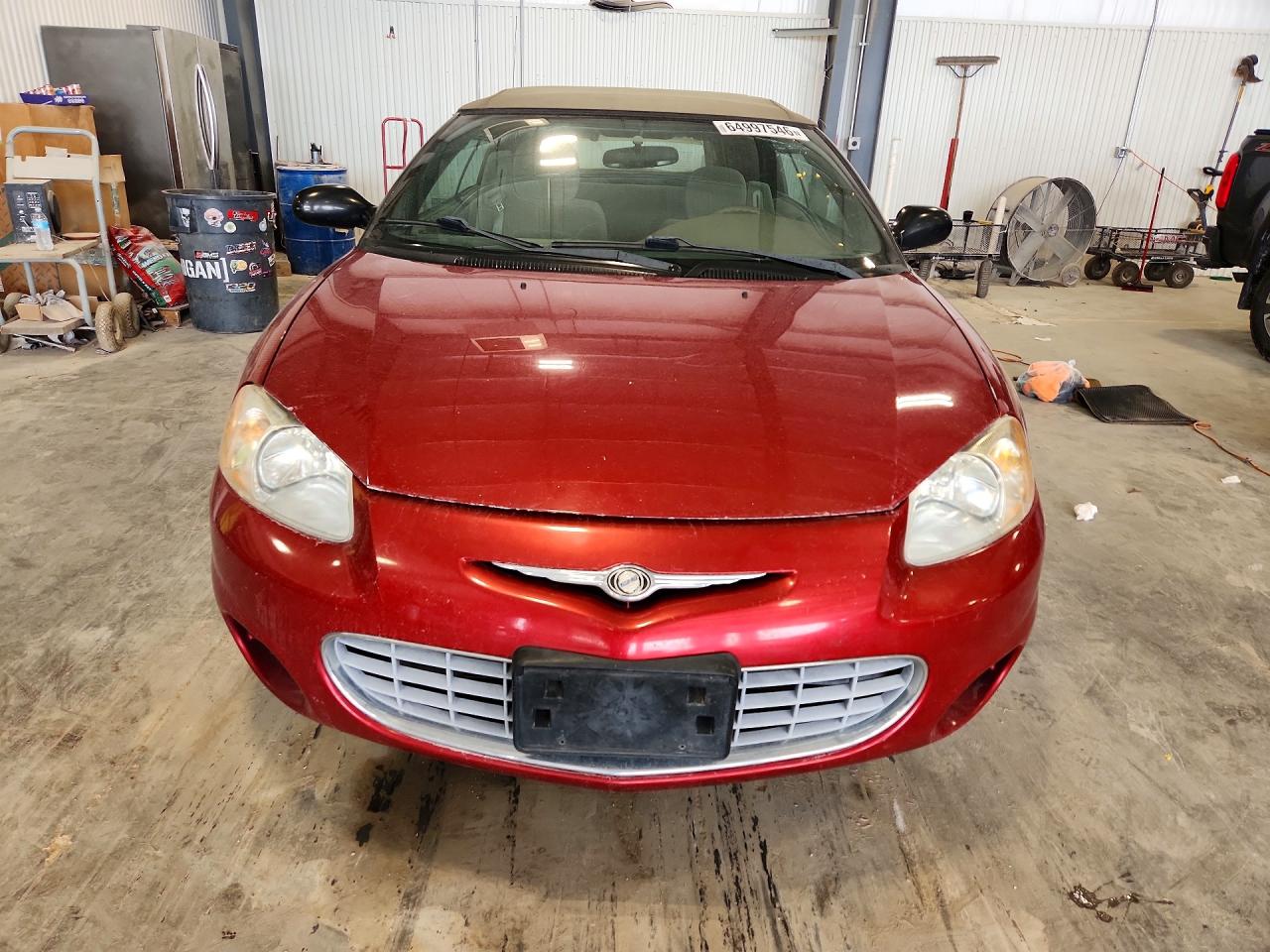 2002 Chrysler Sebring Gtc Red vin: 1C3EL75R62N240466