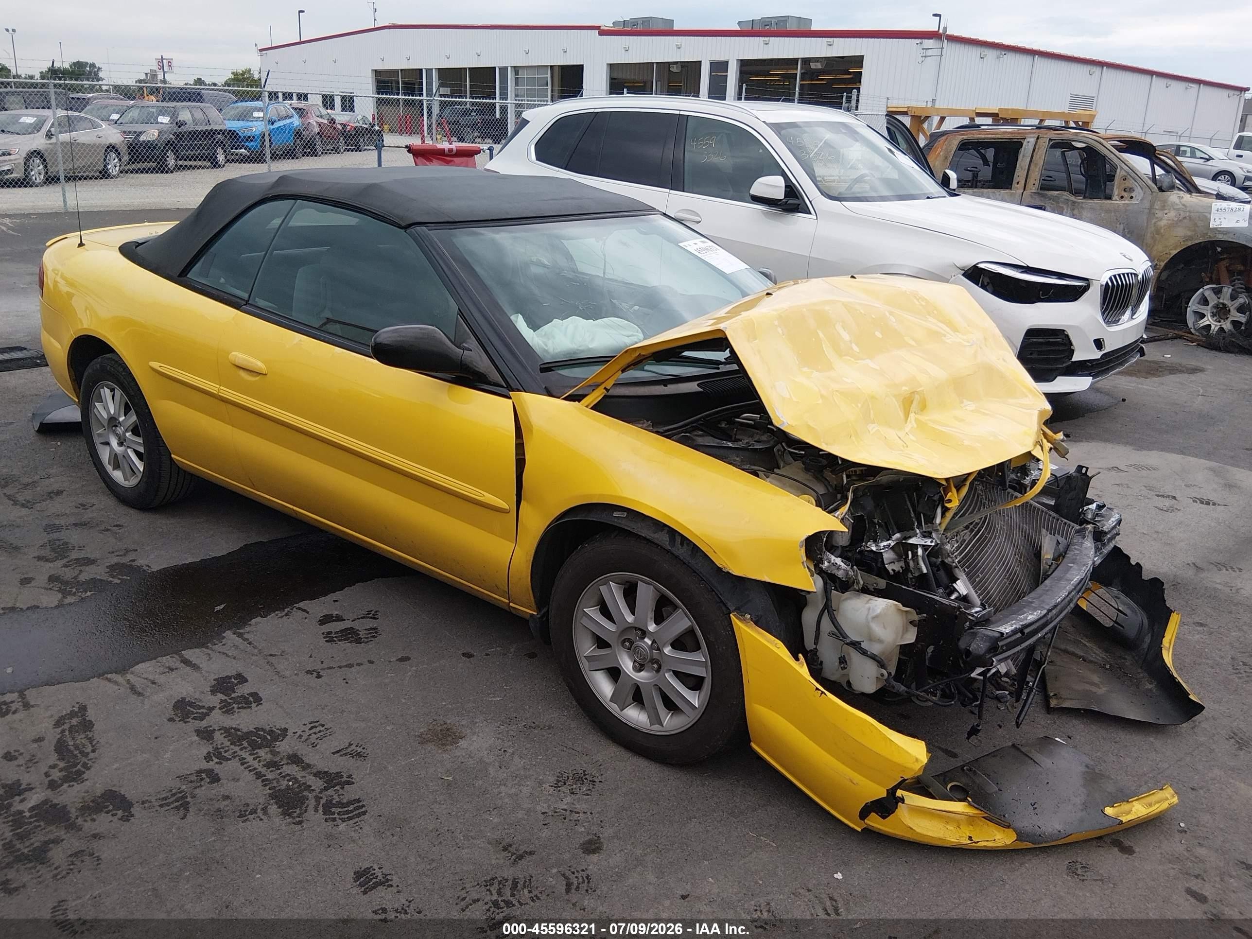 2004 Chrysler Sebring Gtc Yellow vin: 1C3EL75R64N190154