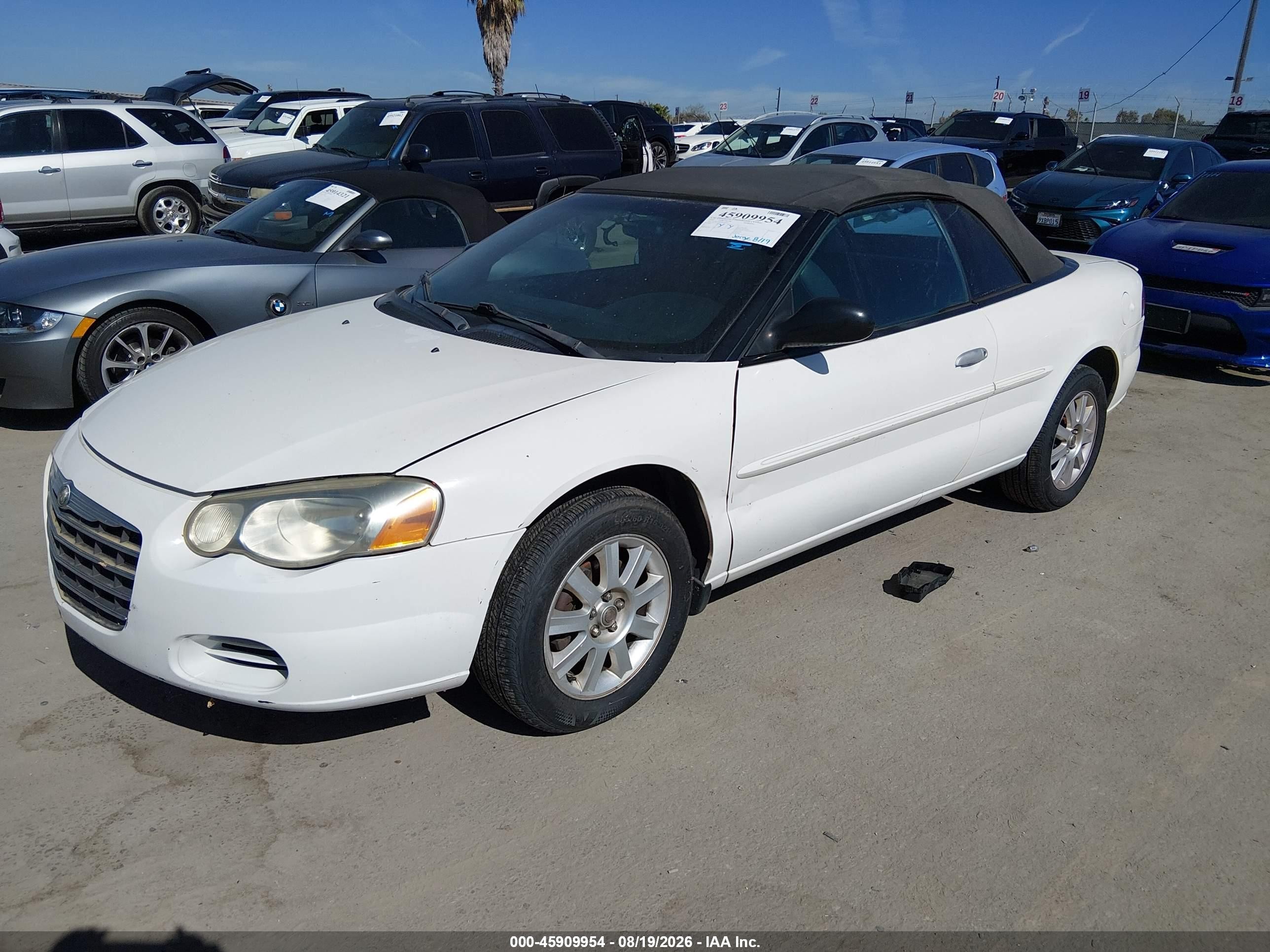 2005 Chrysler Sebring Gtc White vin: 1C3EL75R65N640516
