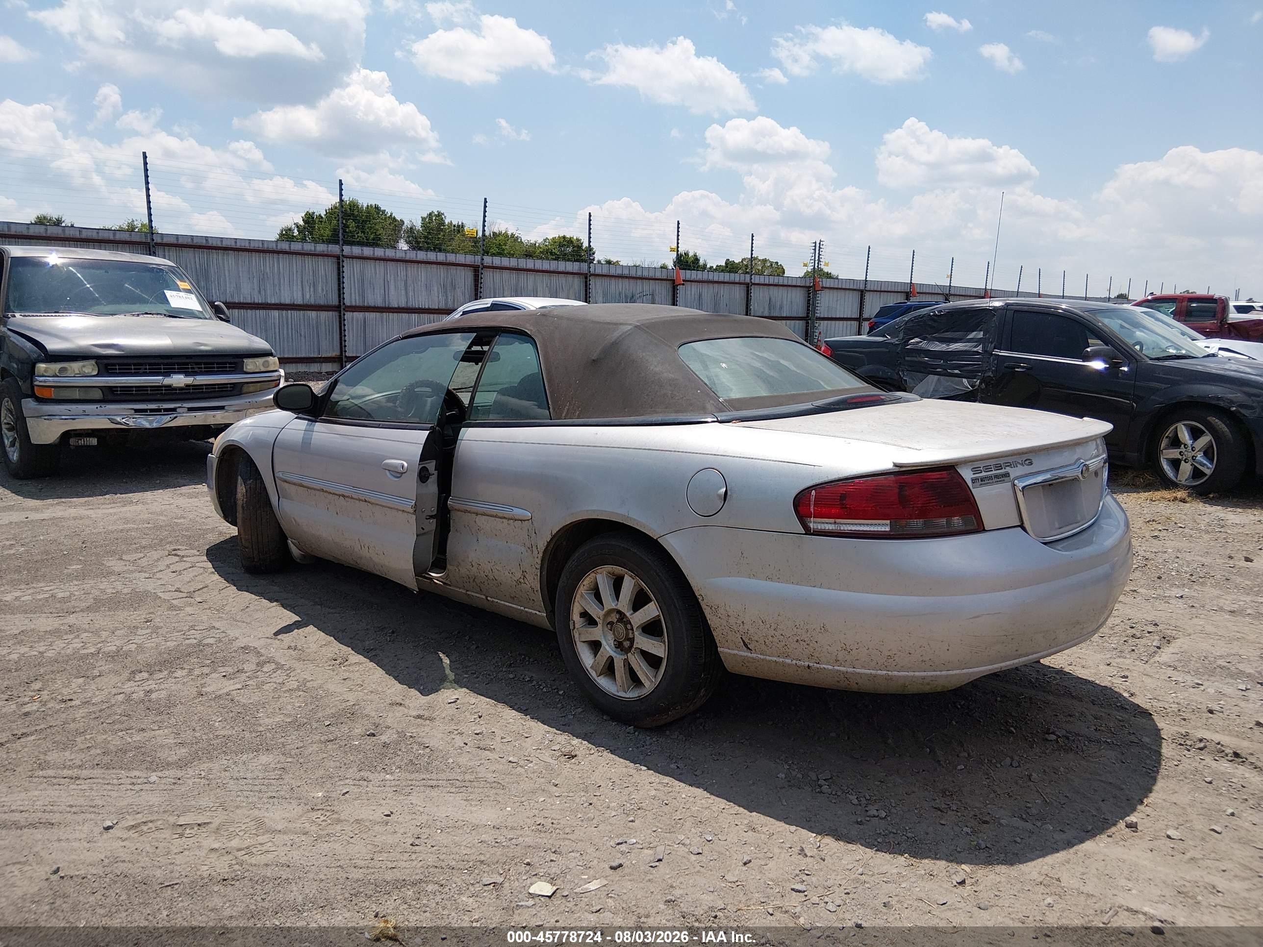 2005 Chrysler Sebring Gtc Silver vin: 1C3EL75R75N660676
