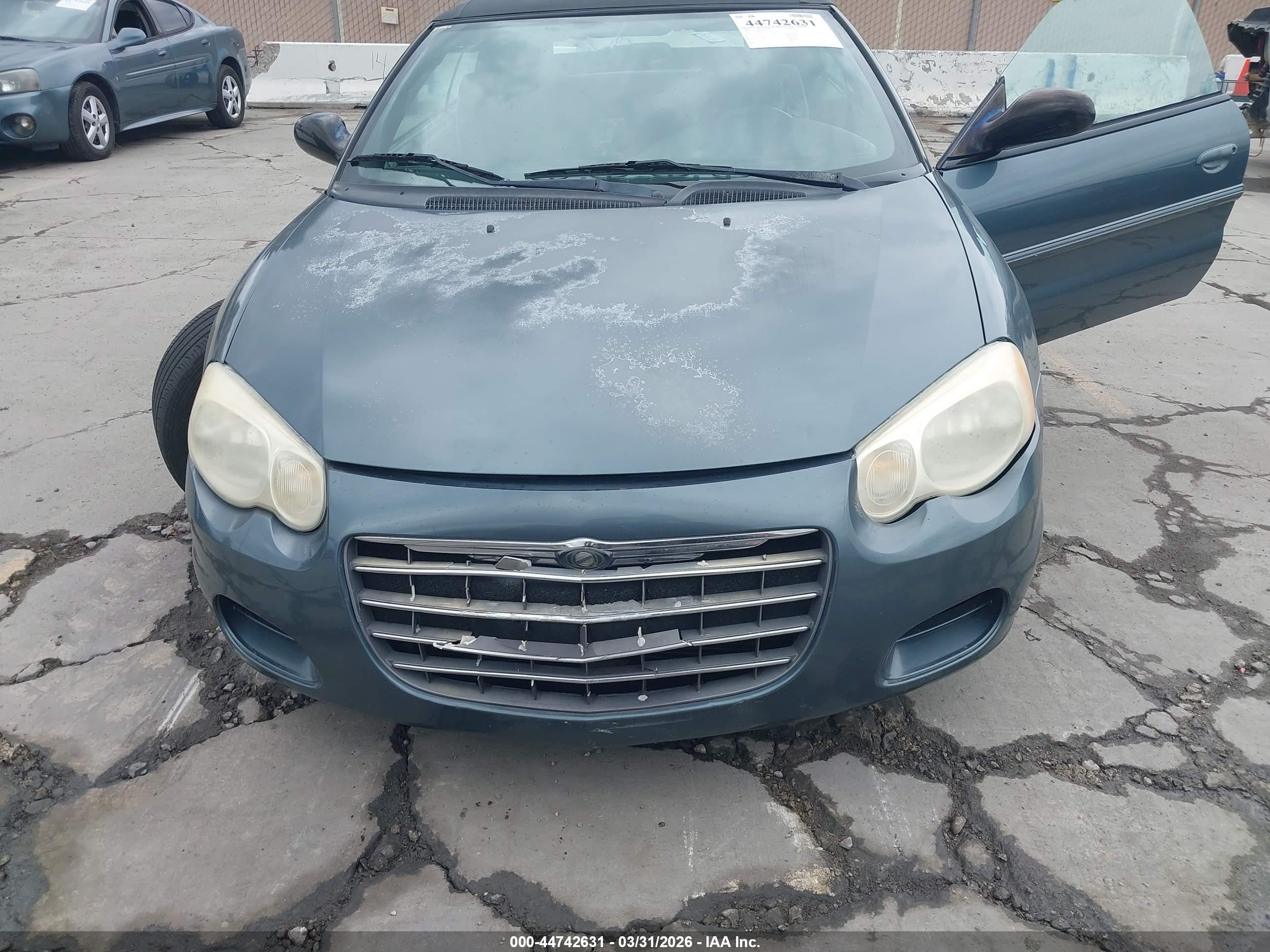 2006 Chrysler Sebring Gtc Light Blue vin: 1C3EL75R76N283137