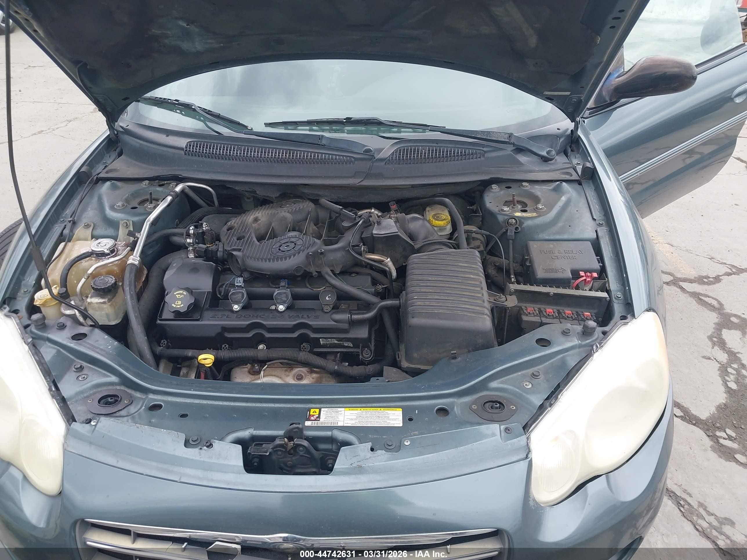 2006 Chrysler Sebring Gtc Light Blue vin: 1C3EL75R76N283137