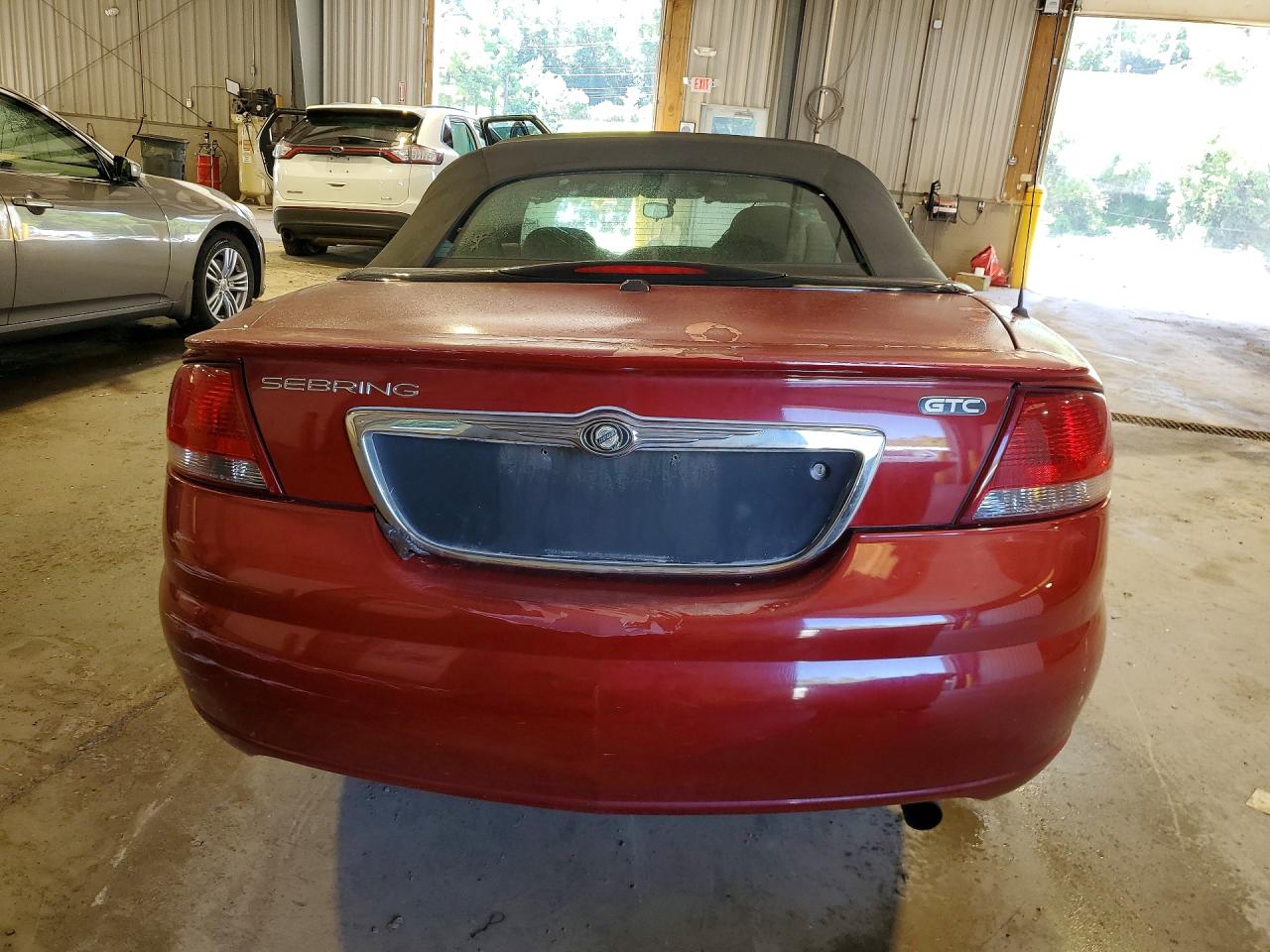 2006 Chrysler Sebring Gtc Red vin: 1C3EL75R96N136012