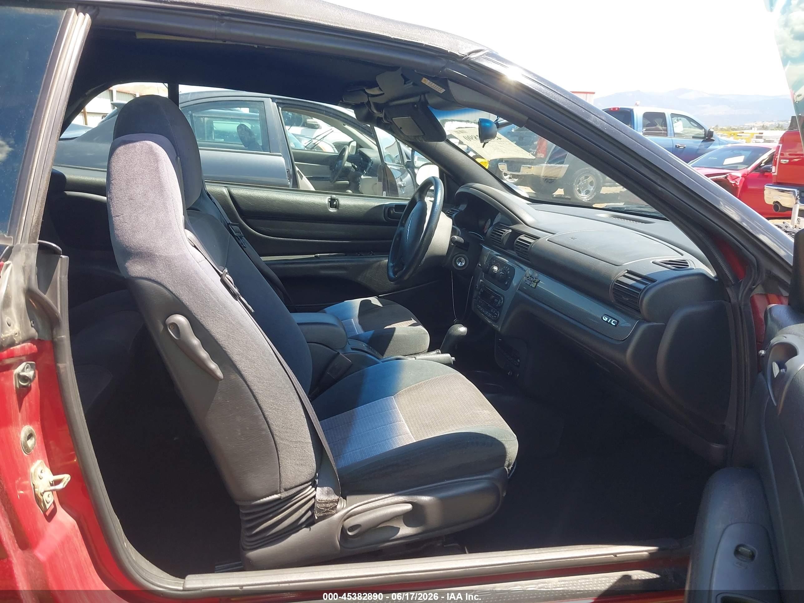 2006 Chrysler Sebring Gtc Red vin: 1C3EL75RX6N130039