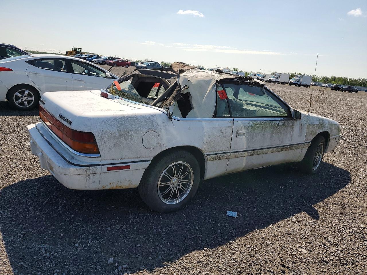 1994 Chrysler Lebaron Base White vin: 1C3EU4534RF261540