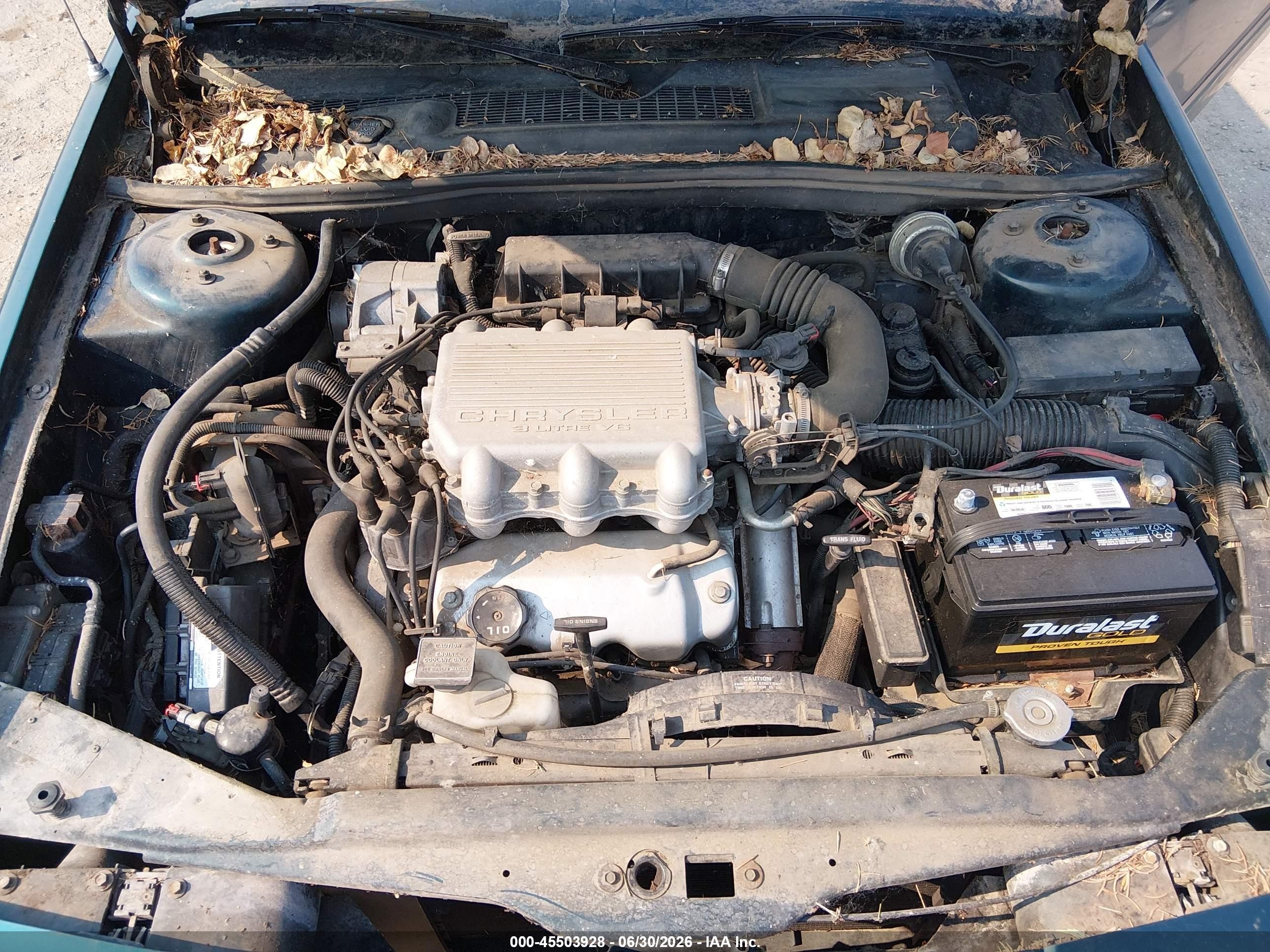 1994 Chrysler Lebaron Gtc/lx Green vin: 1C3EU4534RF331540