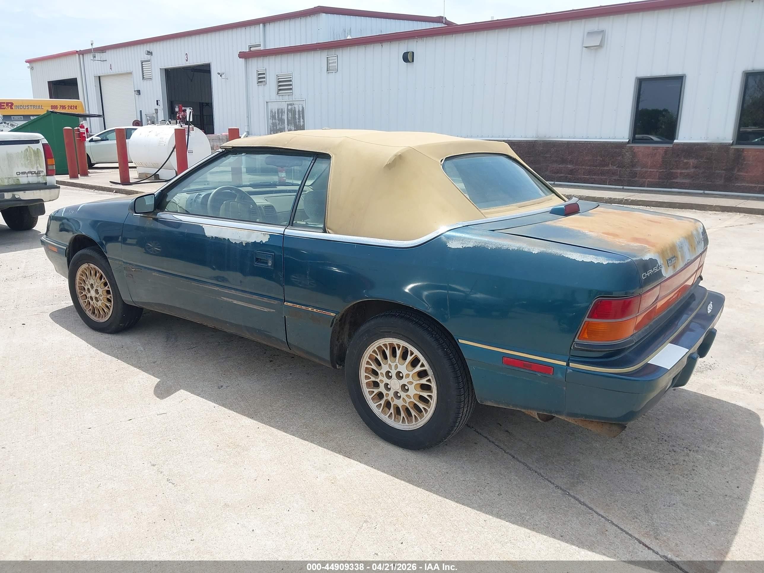 1995 Chrysler Lebaron Gtc Gray vin: 1C3EU4535SF678252