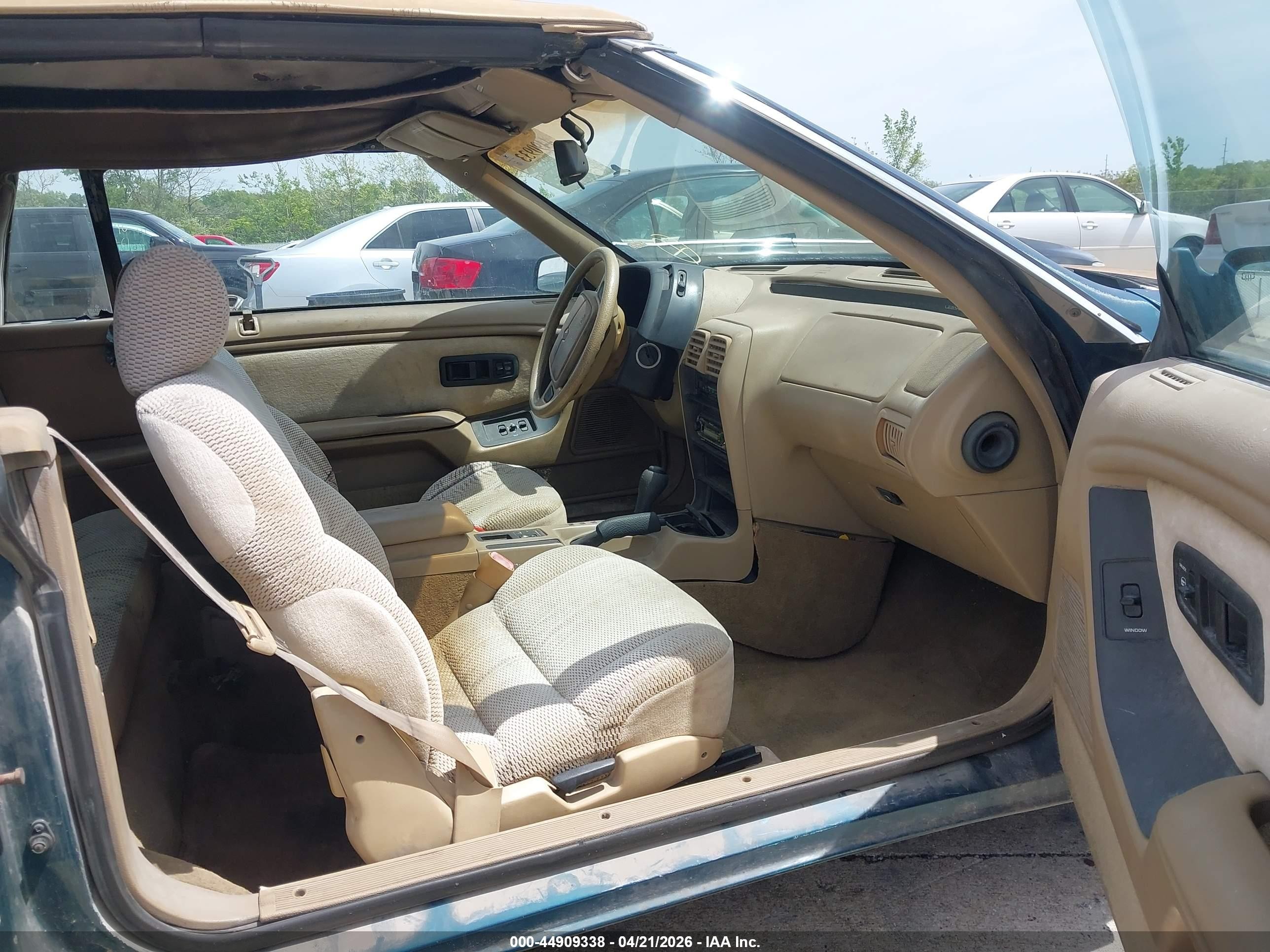 1995 Chrysler Lebaron Gtc Gray vin: 1C3EU4535SF678252