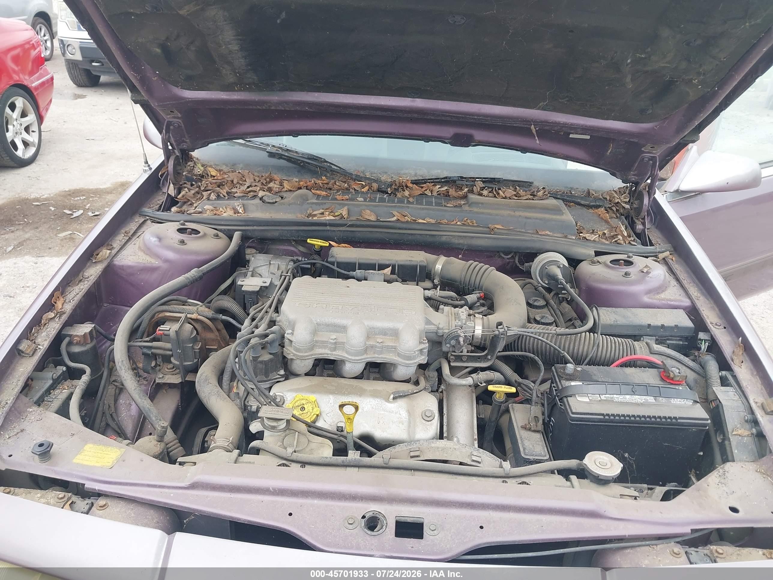 1995 Chrysler Lebaron Gtc Фиолетовый vin: 1C3EU4537SF553155