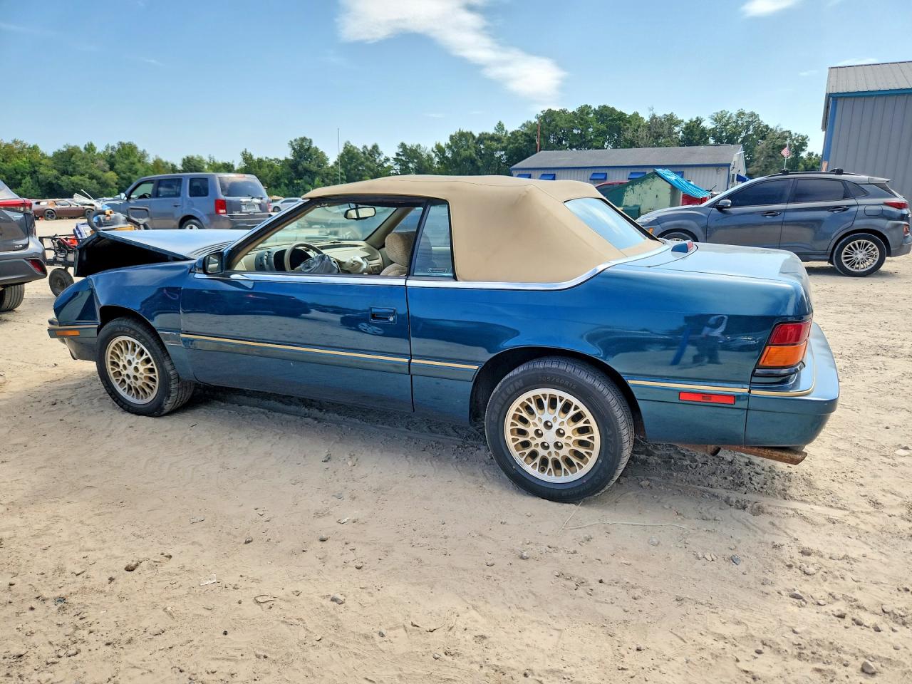 1995 Chrysler Lebaron Gtc Blue vin: 1C3EU4537SF660755