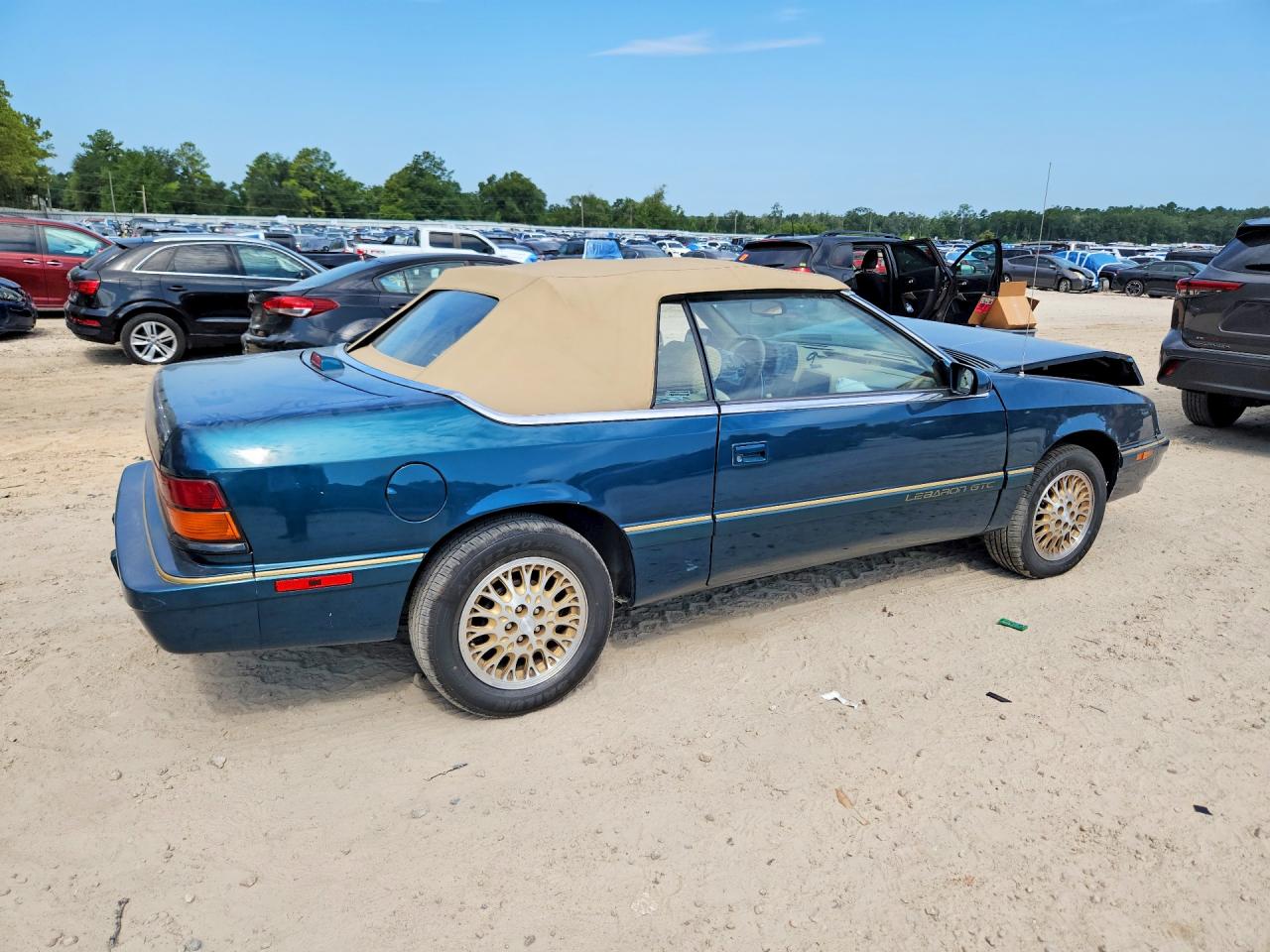 1995 Chrysler Lebaron Gtc Blue vin: 1C3EU4537SF660755